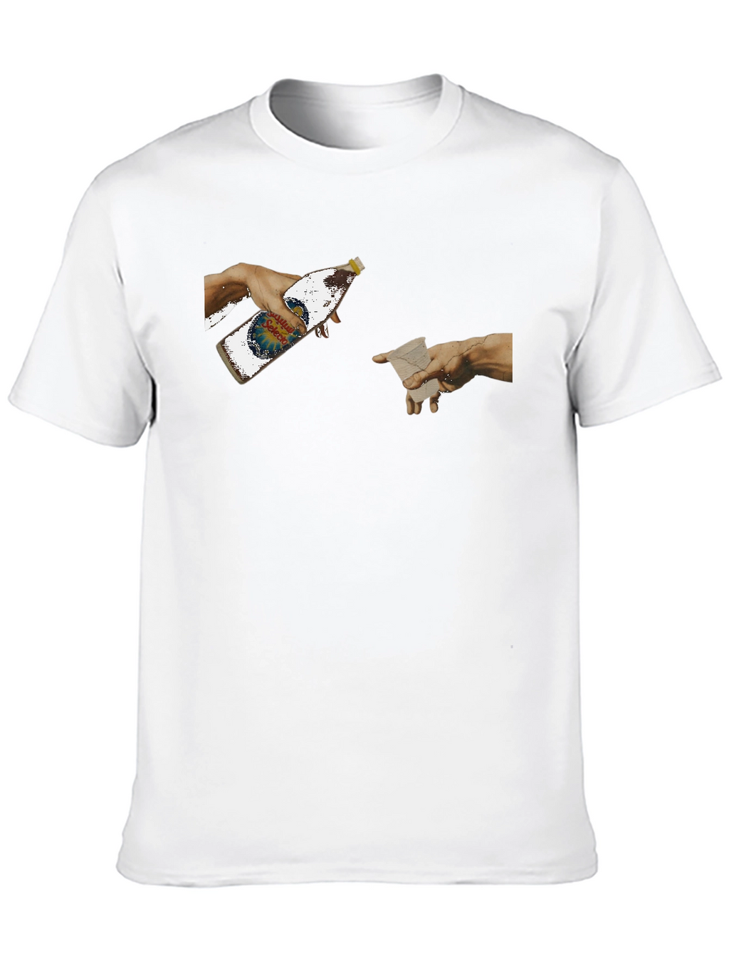 Creation Beer T-Shirt - Funny Michelangelo Art Tee