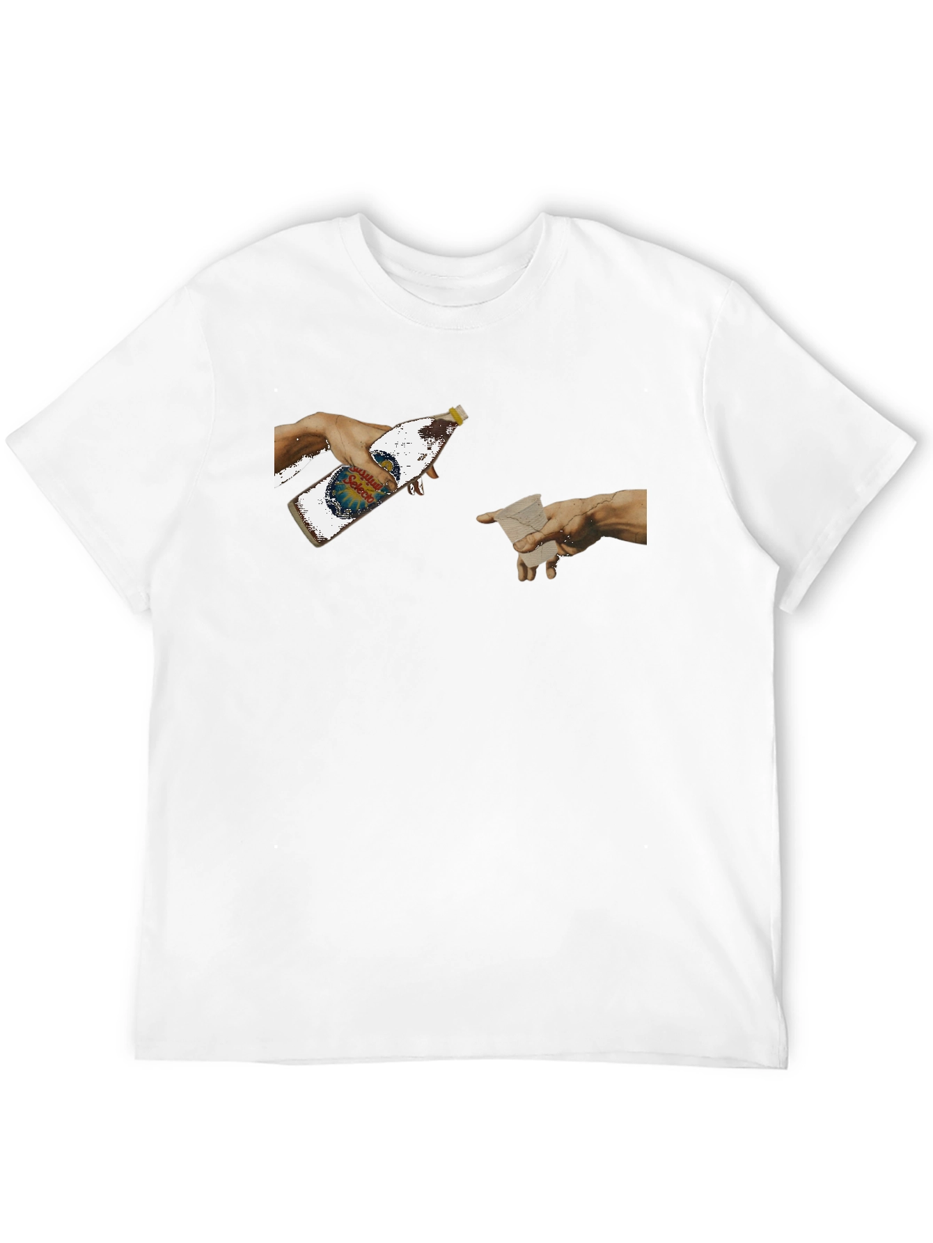 Creation Beer T-Shirt - Funny Michelangelo Art Tee