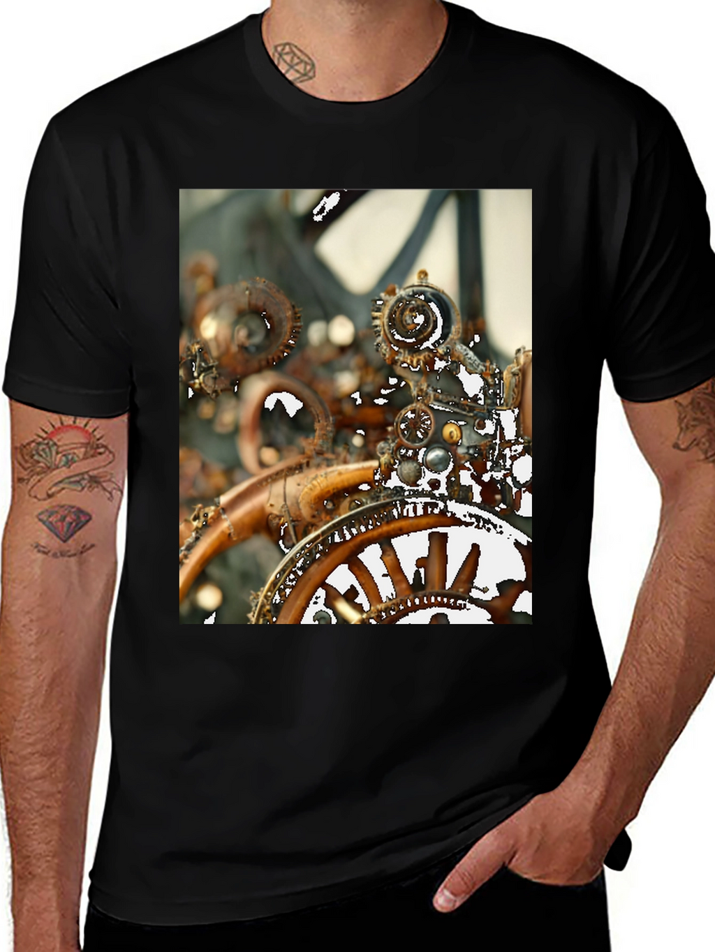 Steampunk Gear T-Shirt - Unique Design