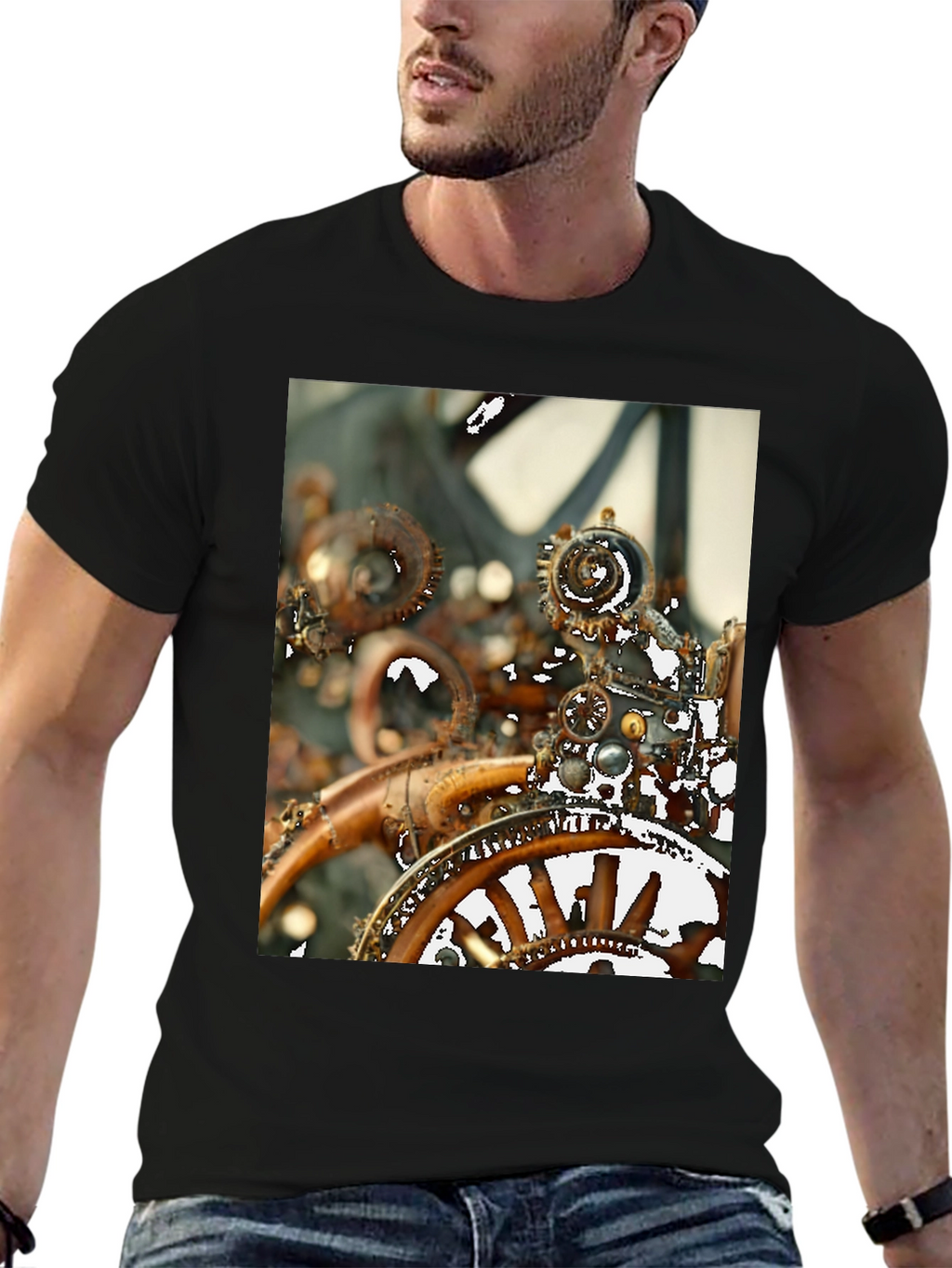 Steampunk Gear T-Shirt - Unique Design