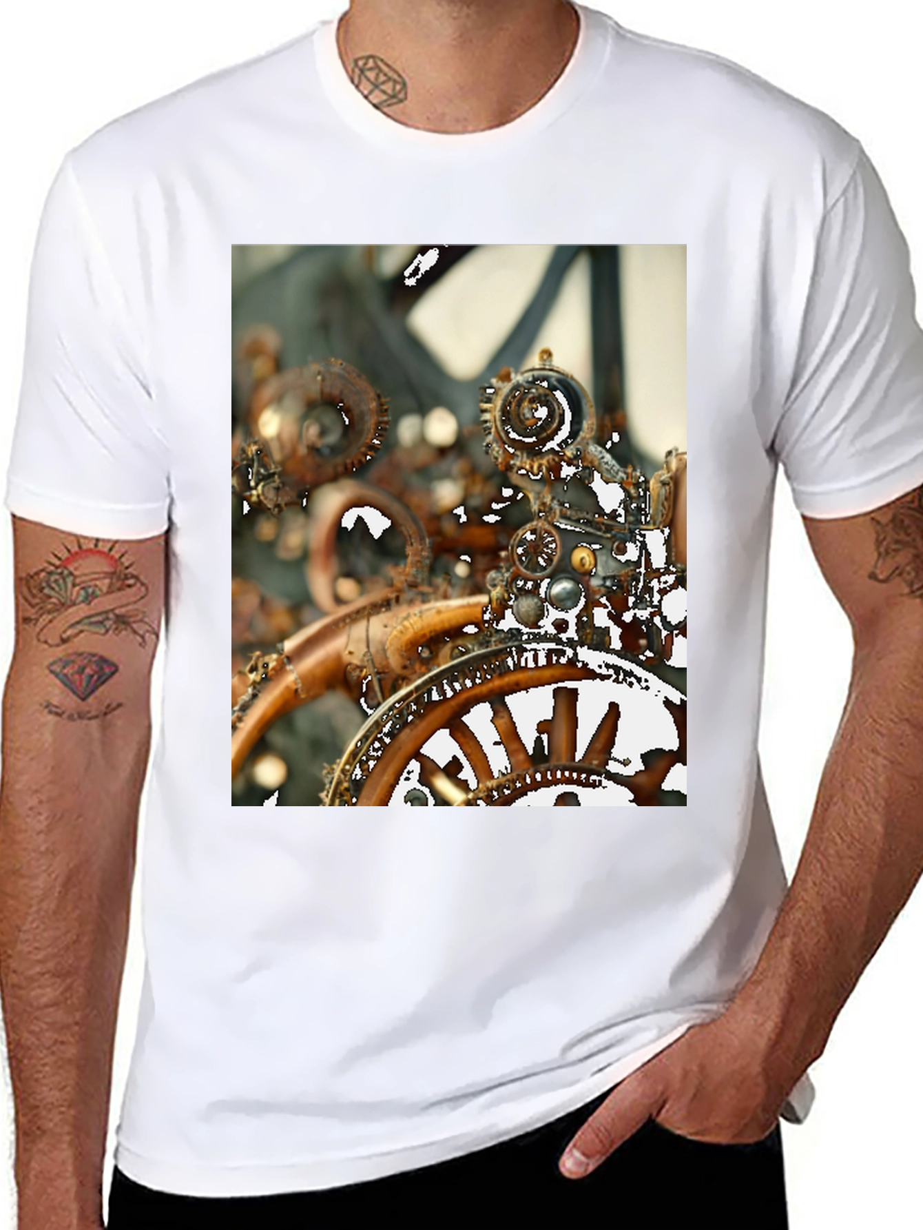 Steampunk Gear T-Shirt - Unique Design