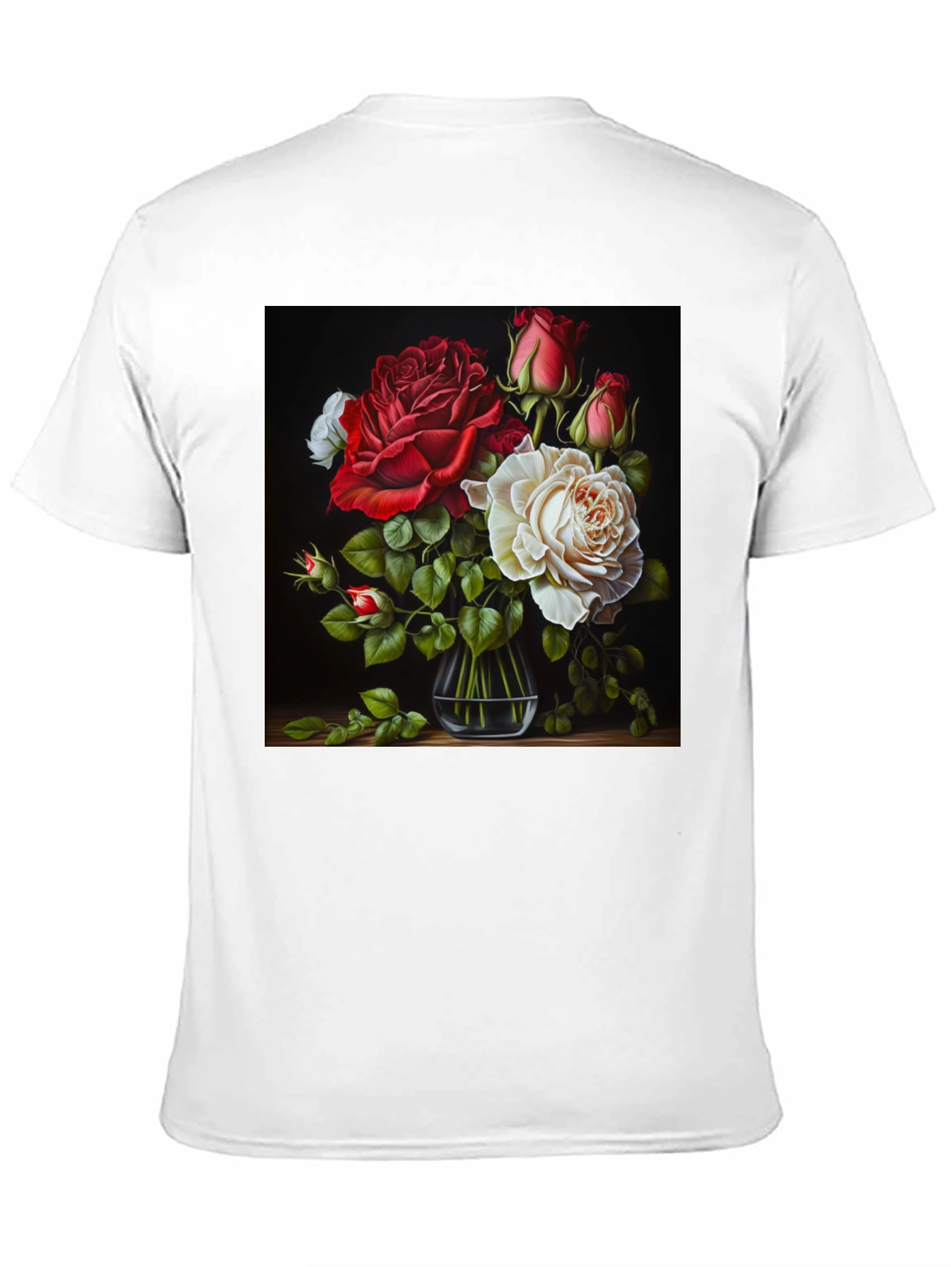 Floral Roses Graphic Tee - Stylish & Unique Design