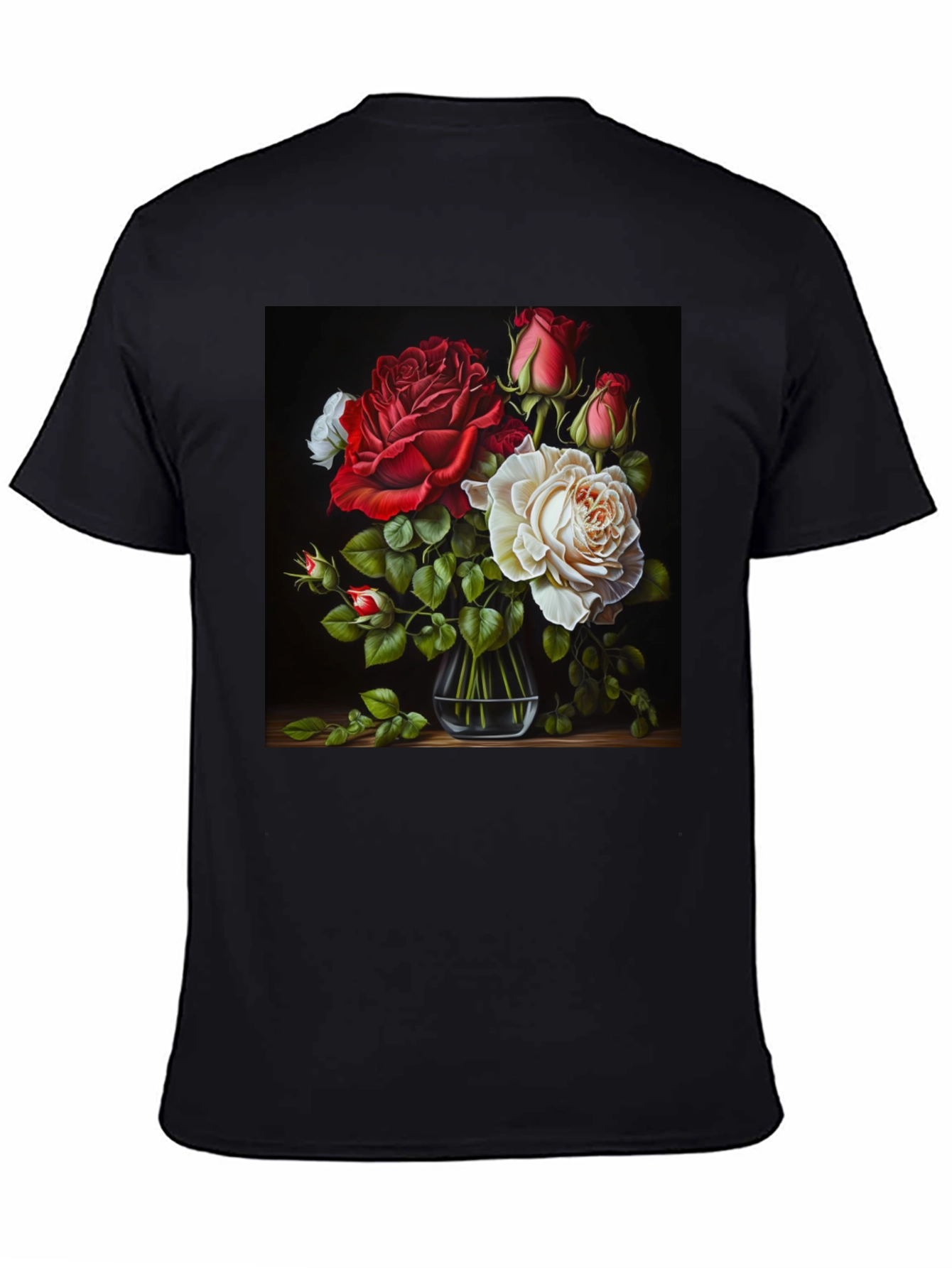 Floral Roses Graphic Tee - Stylish & Unique Design