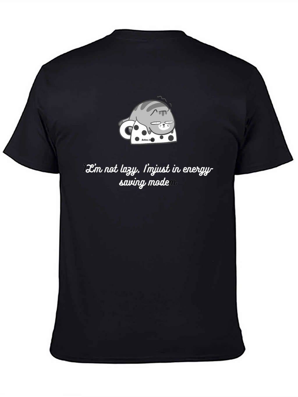 Lazy Cat Energy Saving Mode Graphic Tee