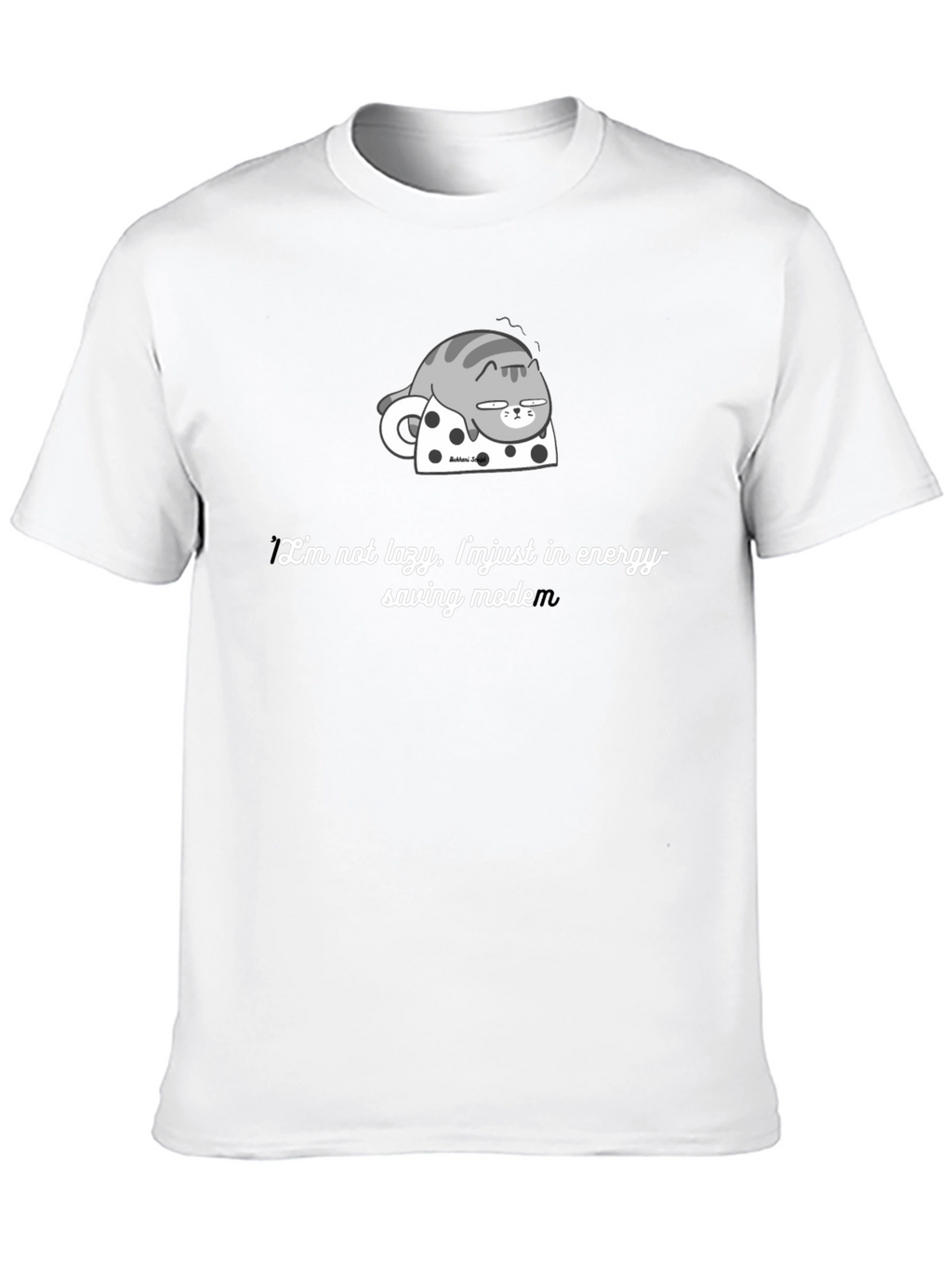 Lazy Cat Energy Saving Mode Graphic Tee