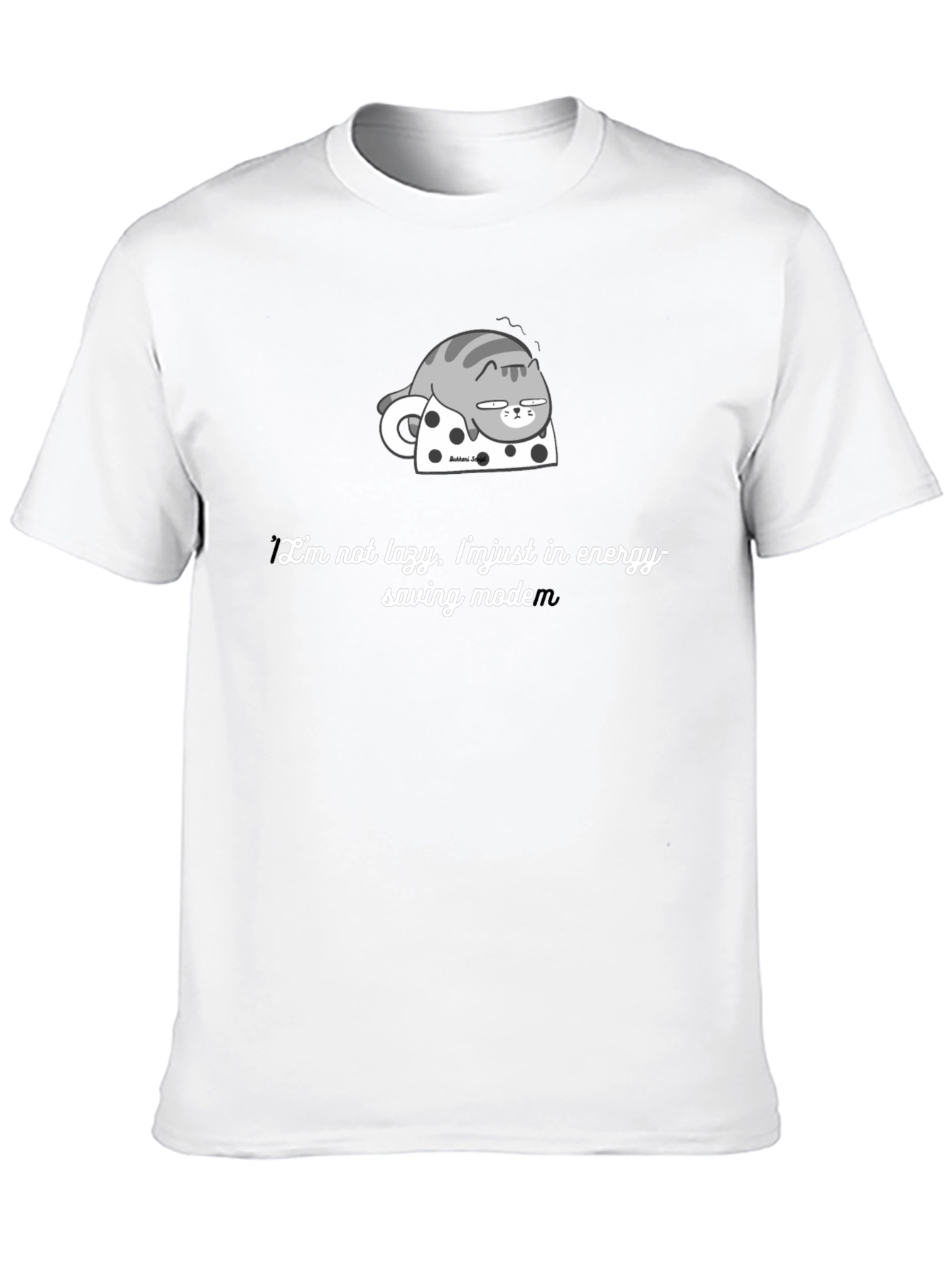 Lazy Cat Energy Saving Mode Graphic Tee