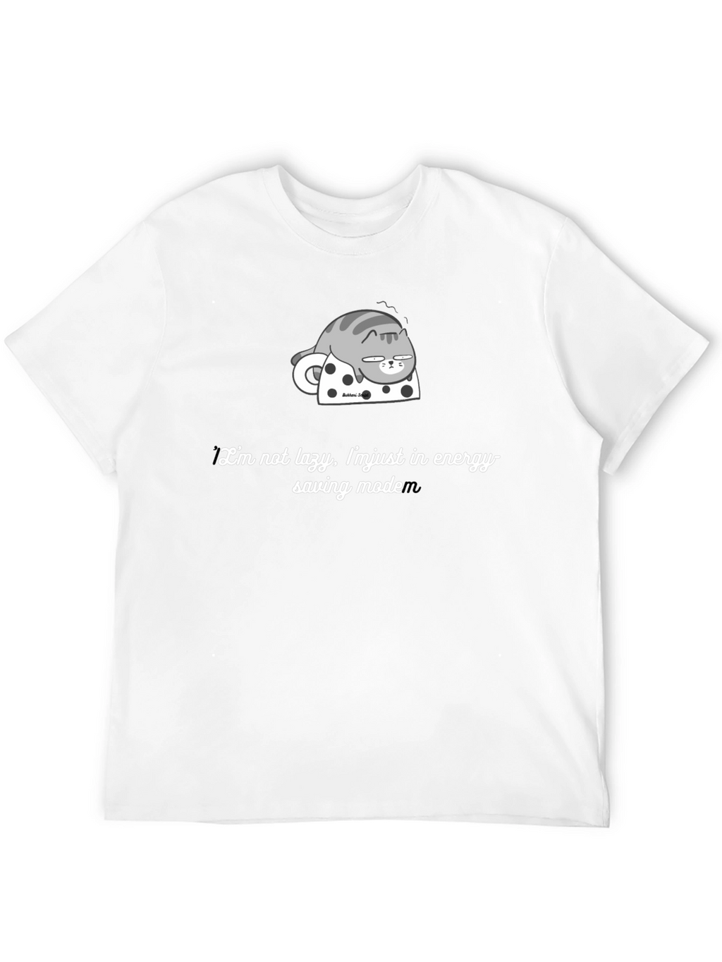 Lazy Cat Energy Saving Mode Graphic Tee