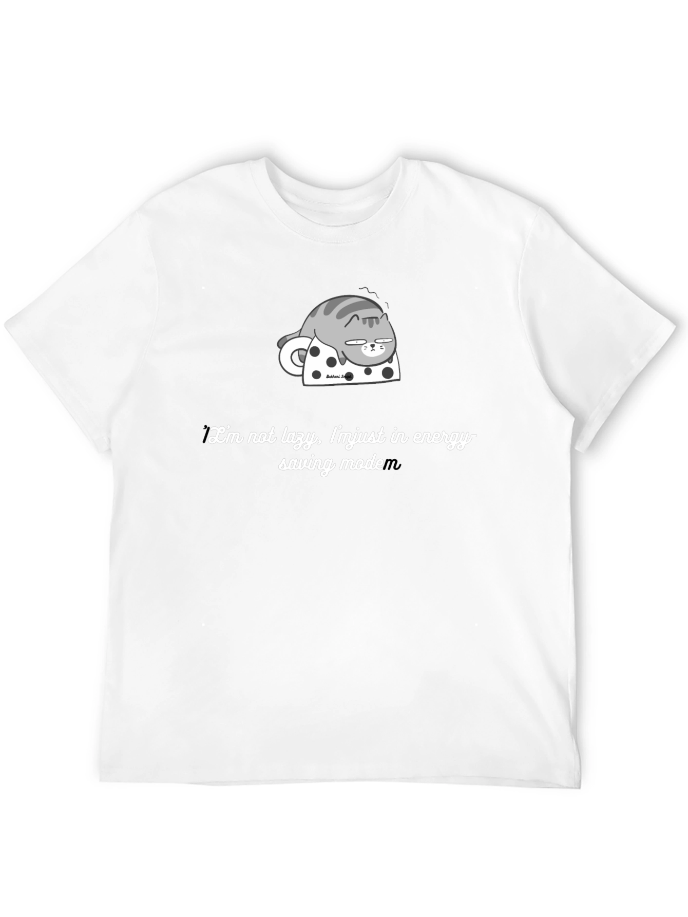 Lazy Cat Energy Saving Mode Graphic Tee