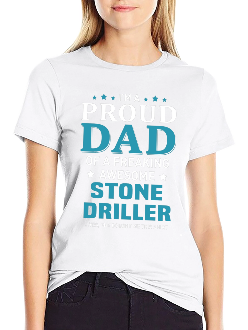 Proud Dad Stone Driller Graphic T-Shirt