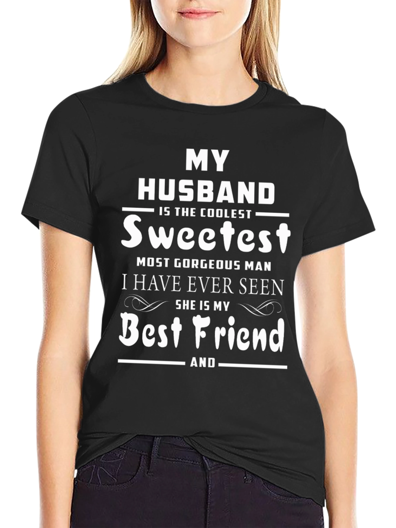 My Husband Sweetest Best Friend Graphic Tee