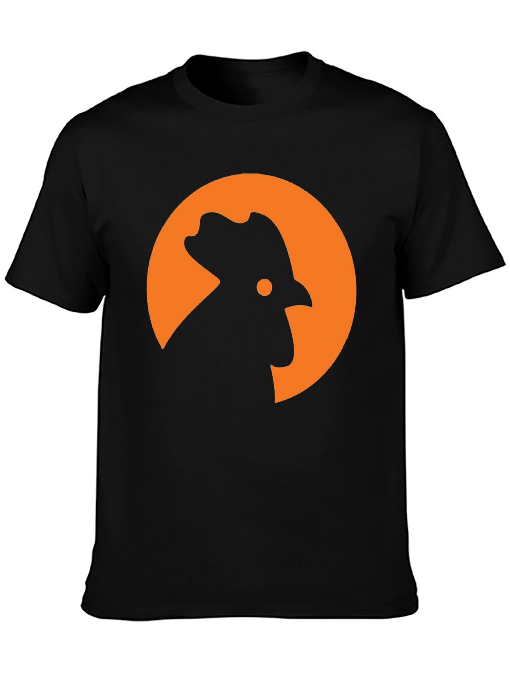 Rooster Silhouette T-Shirt - Modern Graphic Tee