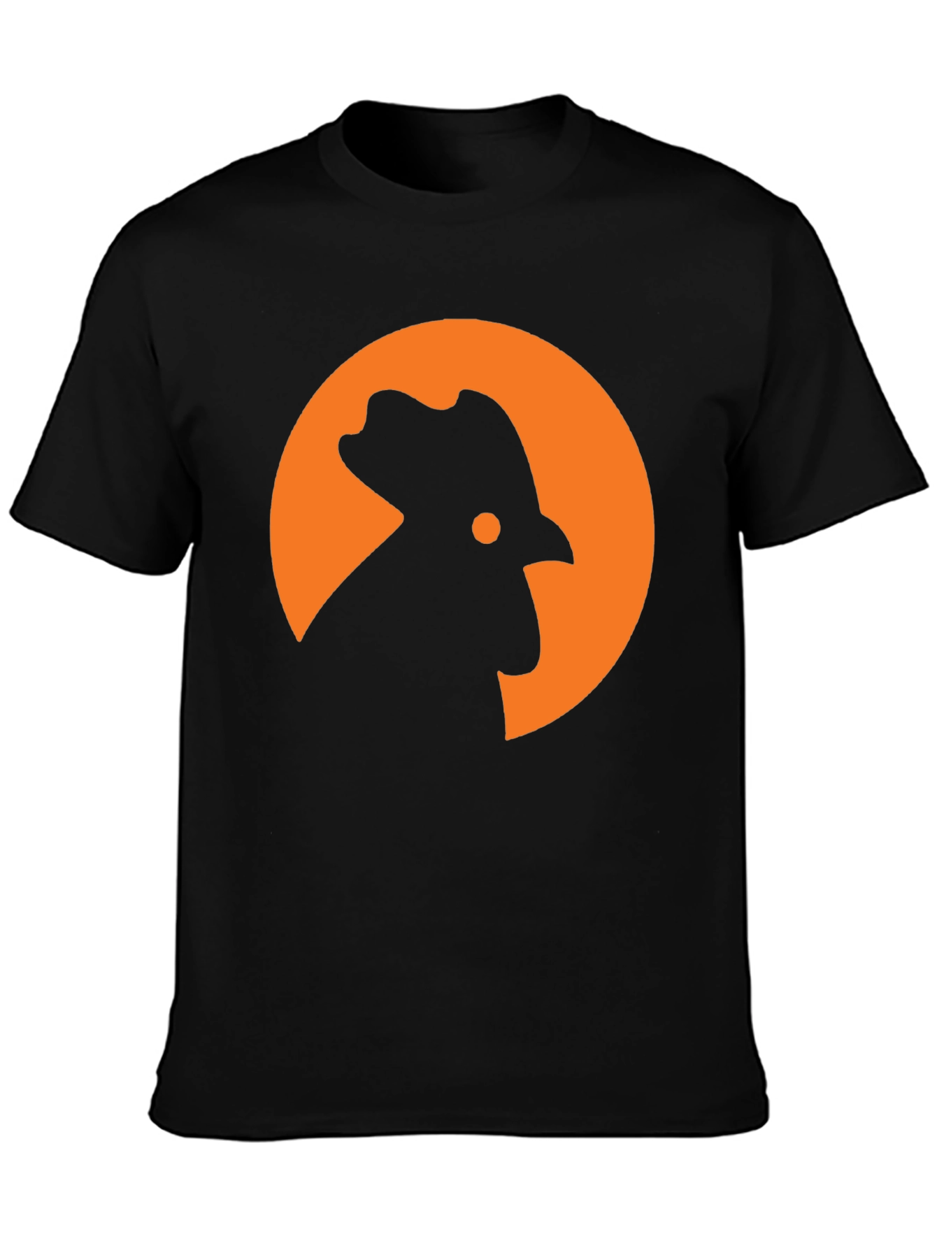 Rooster Silhouette T-Shirt - Modern Graphic Tee