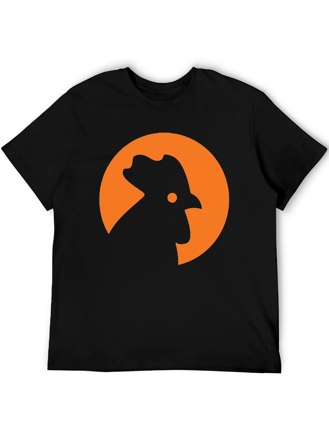 Rooster Silhouette T-Shirt - Modern Graphic Tee