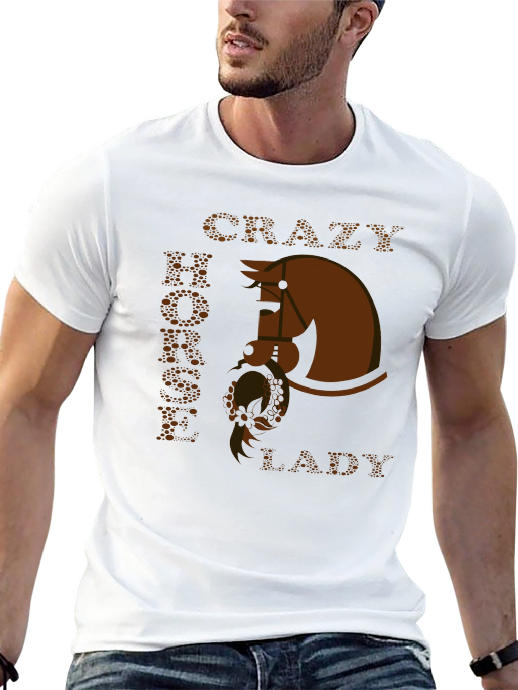 Crazy Horse Lady T-Shirt - Equestrian Style