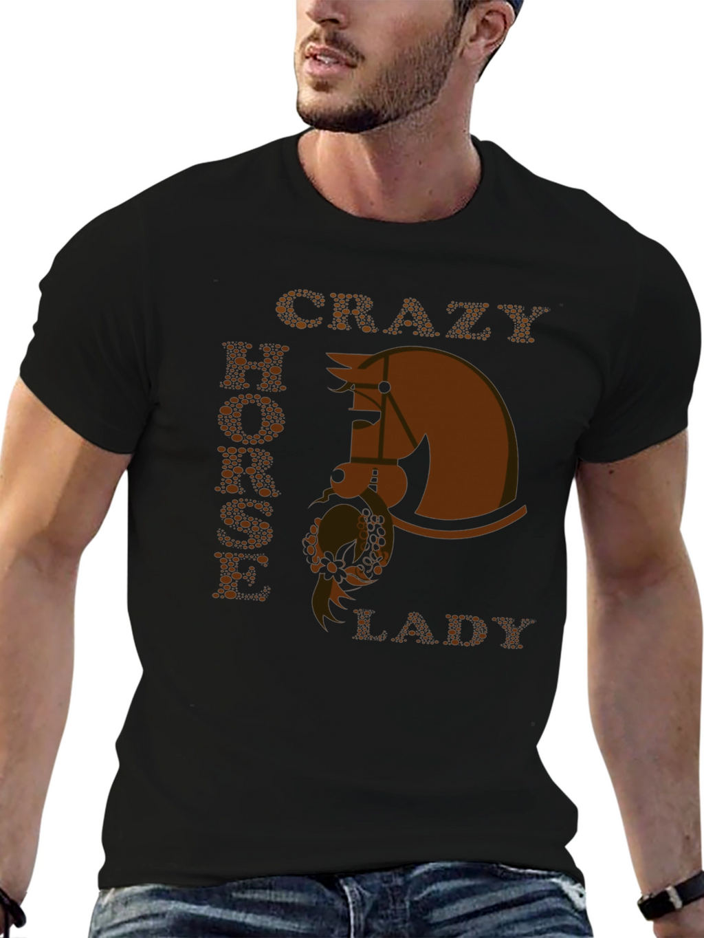 Crazy Horse Lady T-Shirt - Equestrian Style