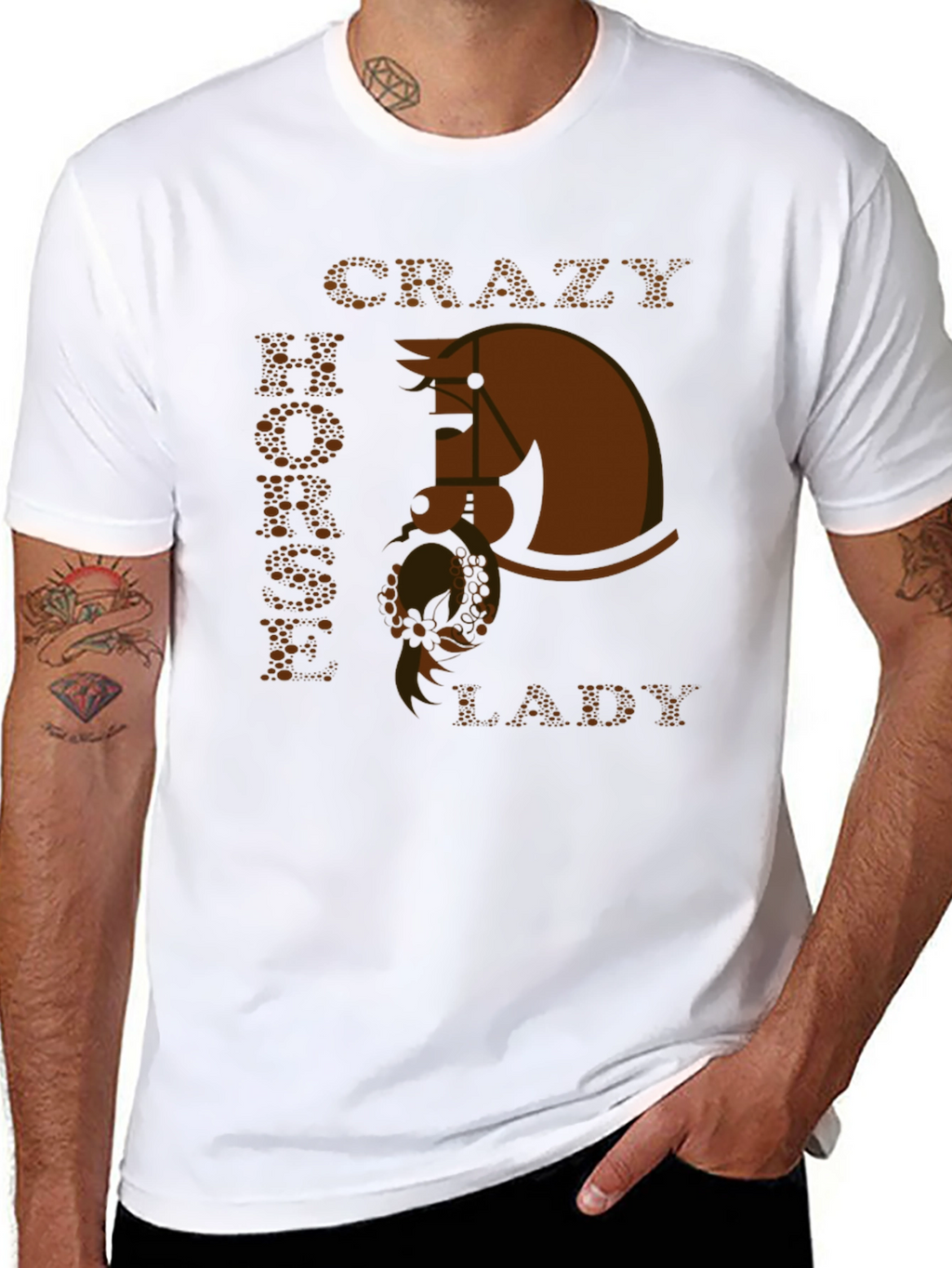 Crazy Horse Lady T-Shirt - Equestrian Style