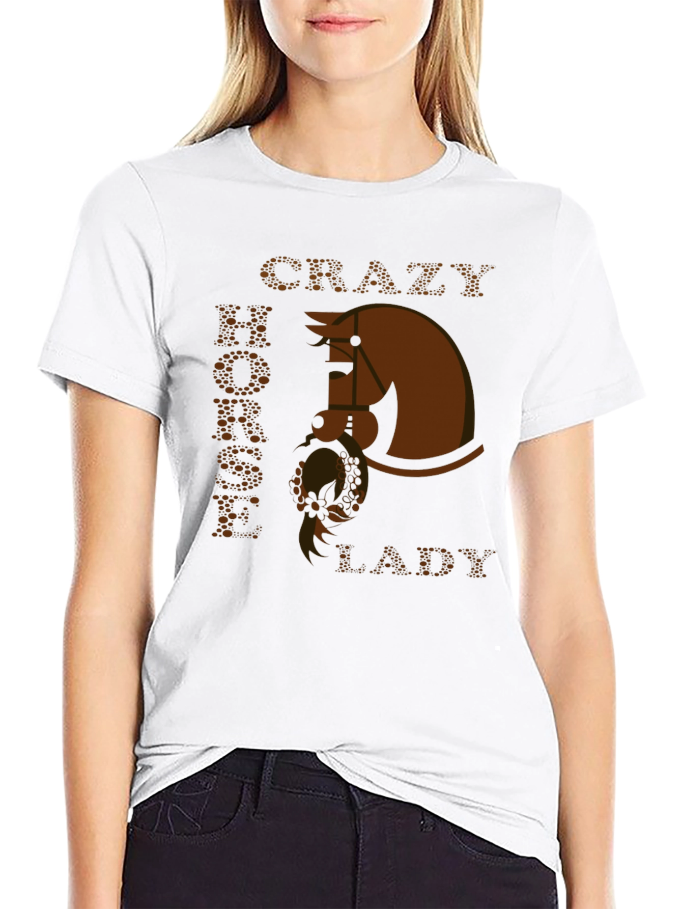 Crazy Horse Lady T-Shirt - Equestrian Style