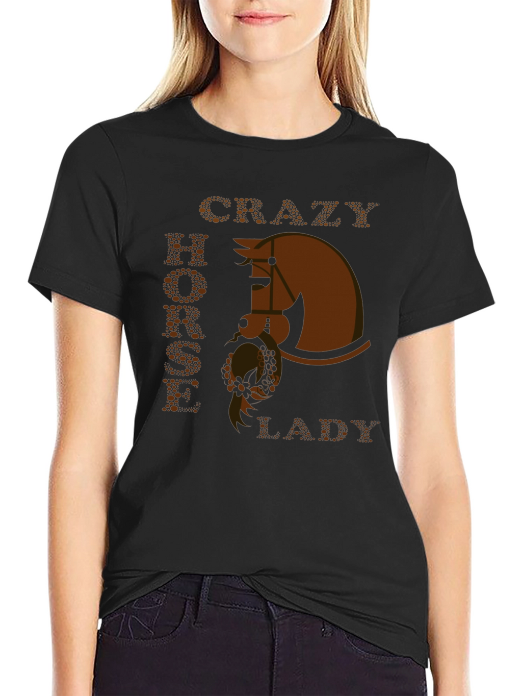 Crazy Horse Lady T-Shirt - Equestrian Style