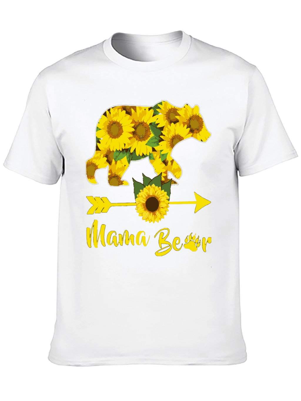 Mama Bear Sunflower Graphic Tee