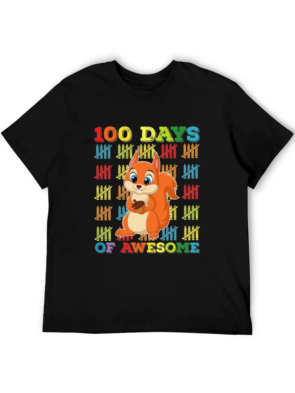 100 Days of Awesome Squirrel T-Shirt
