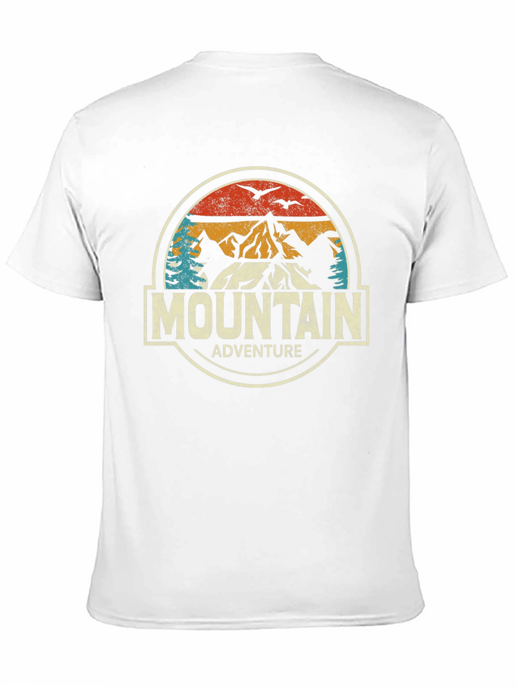 Mountain Adventure Graphic Tee - Black Cotton