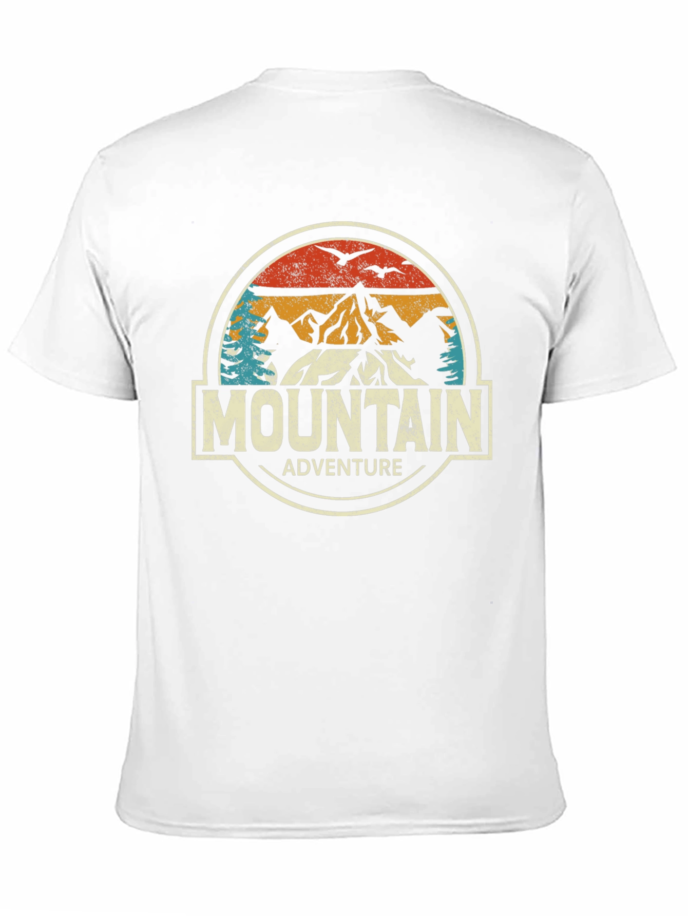 Mountain Adventure Graphic Tee - Black Cotton