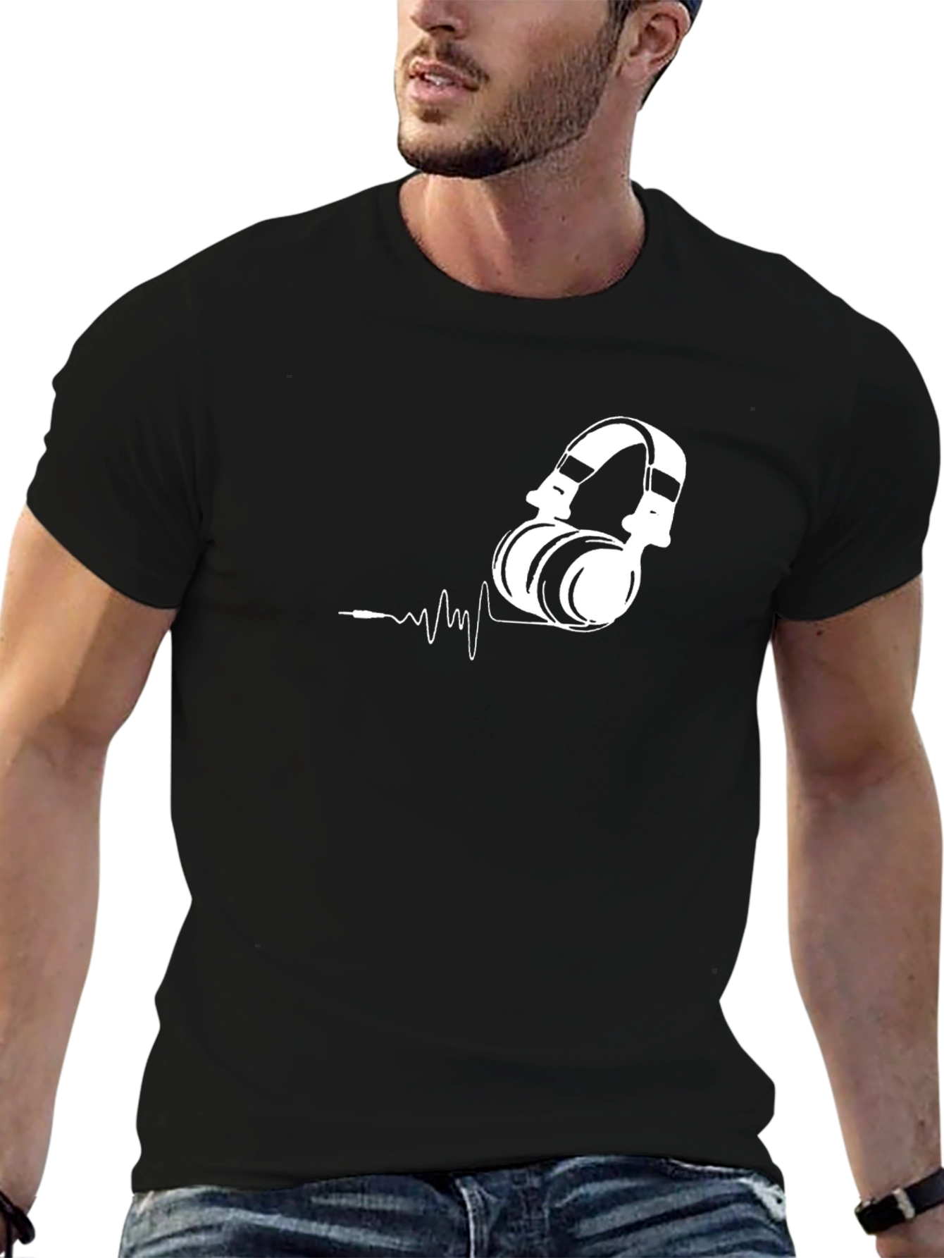 Headphone Graphic Tee - Music Lovers Style