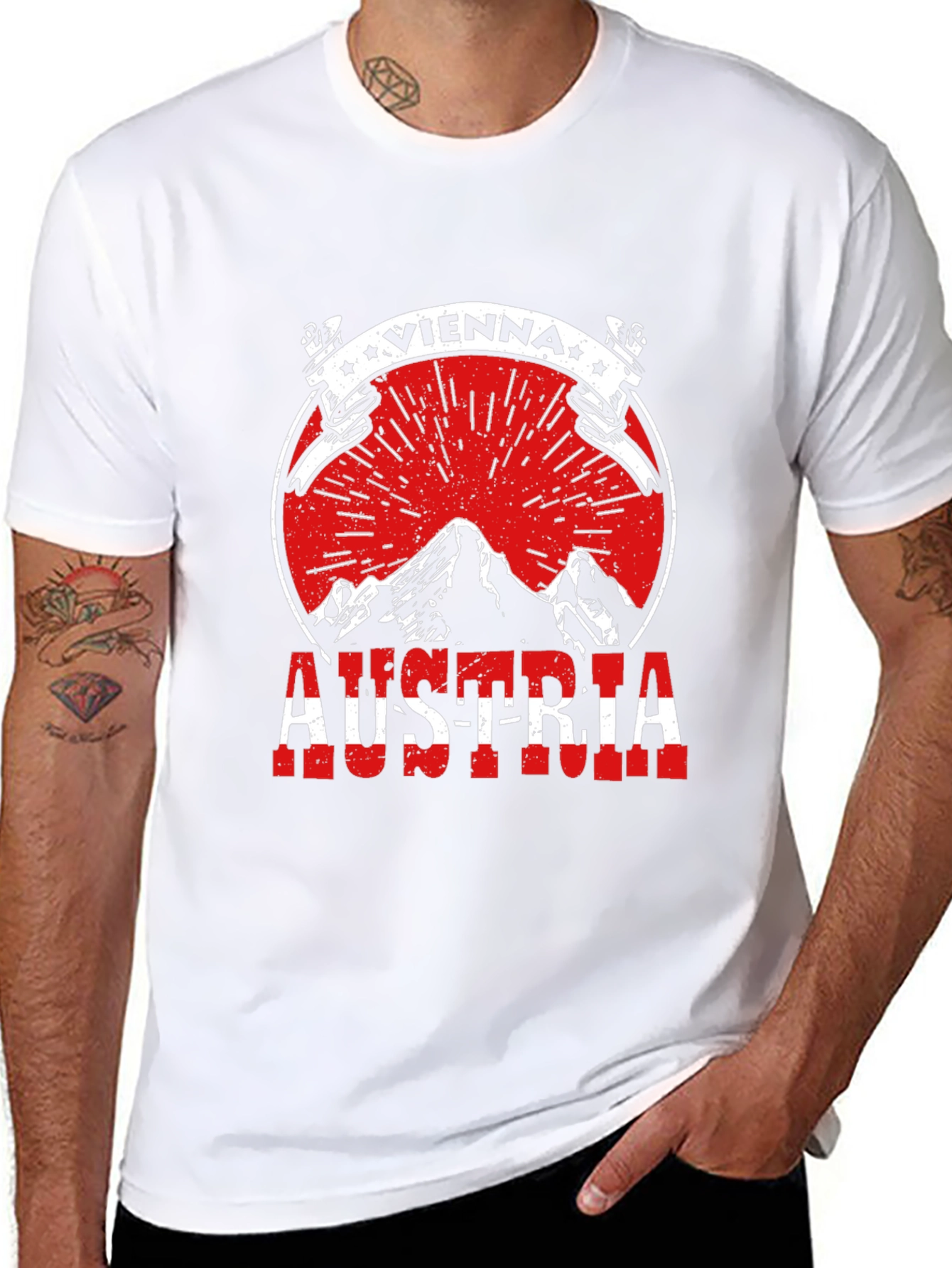 Vienna Austria Tee - Mountain Graphic T-Shirt