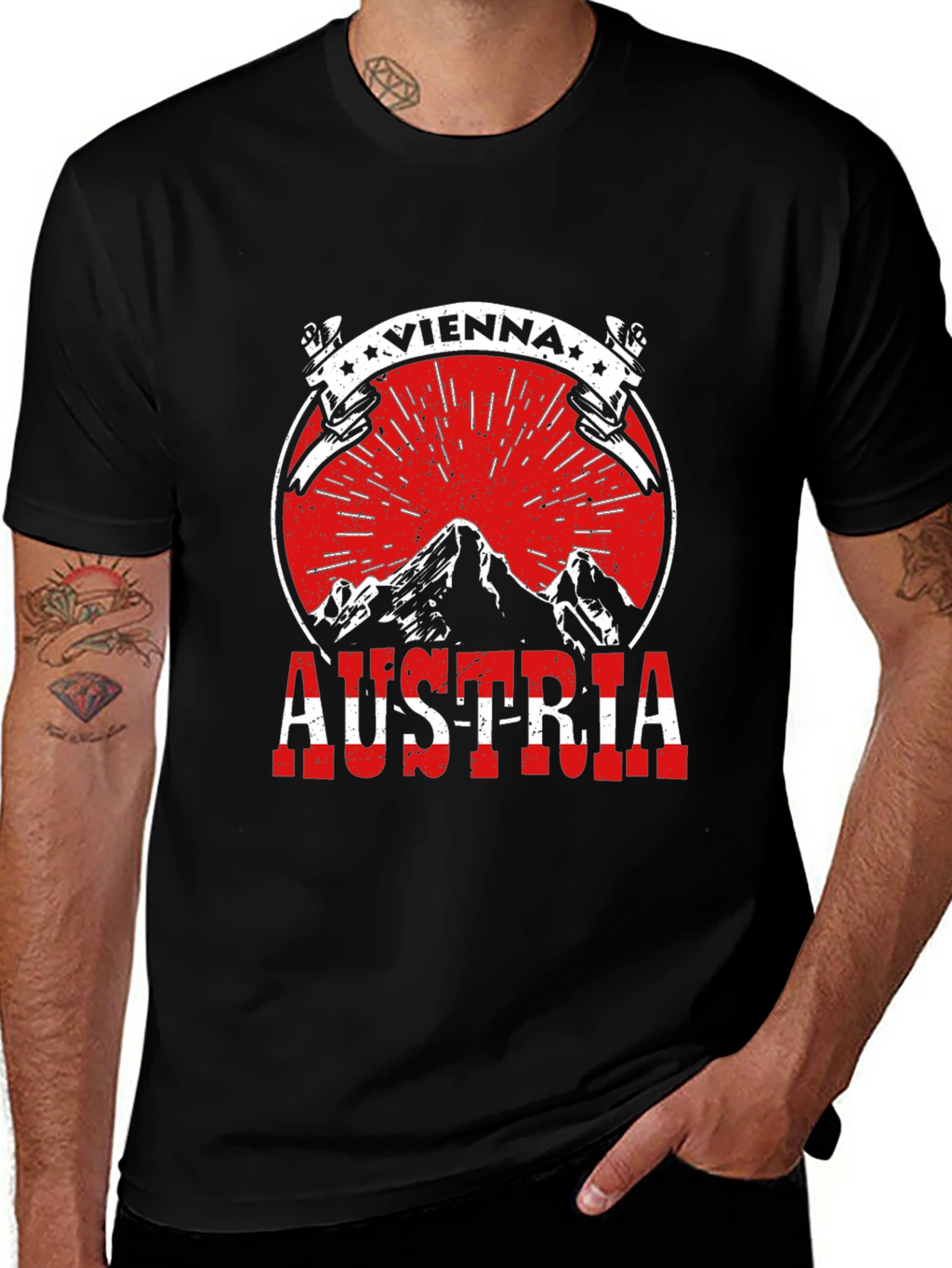 Vienna Austria Tee - Mountain Graphic T-Shirt