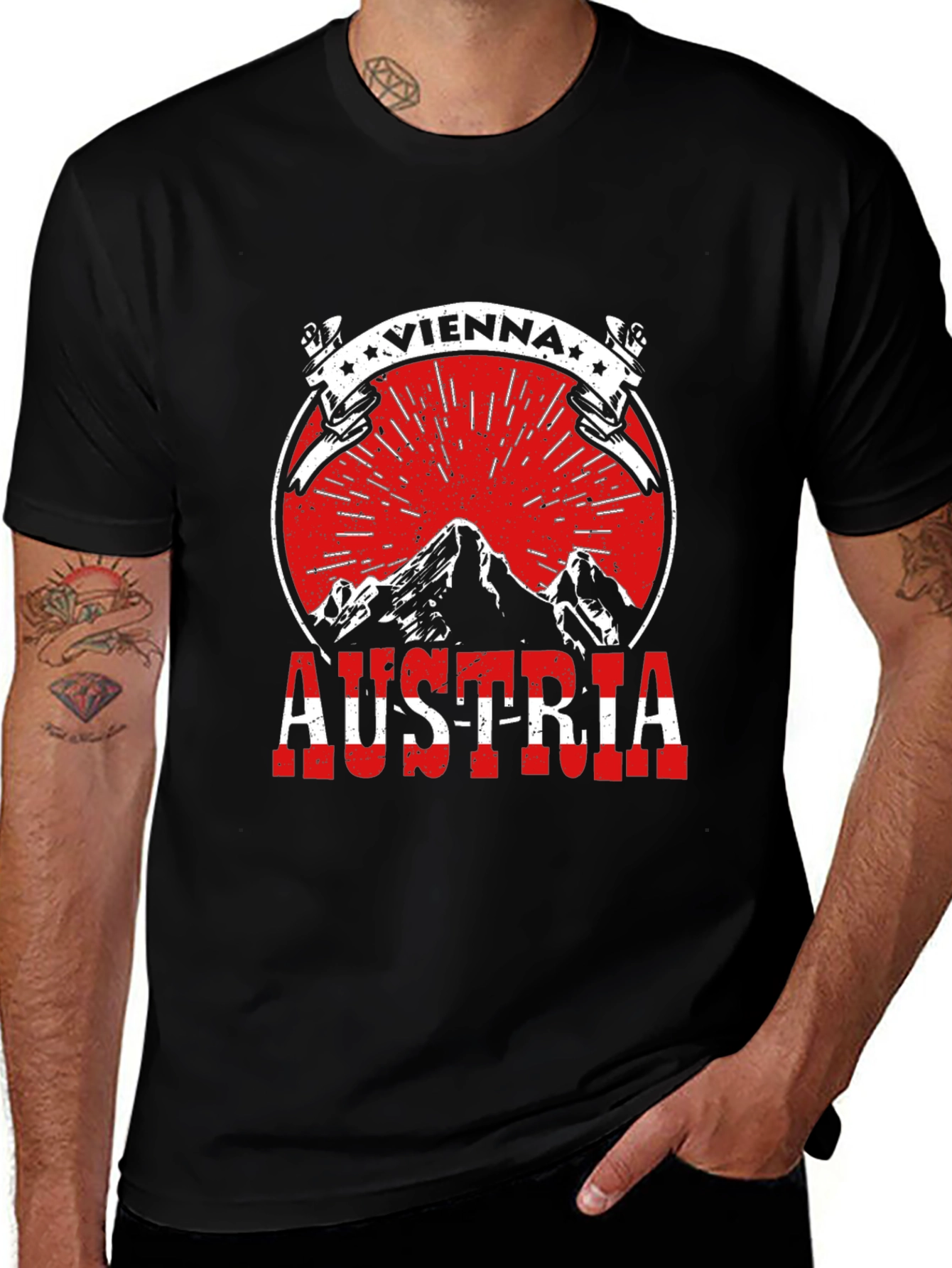 Vienna Austria Tee - Mountain Graphic T-Shirt