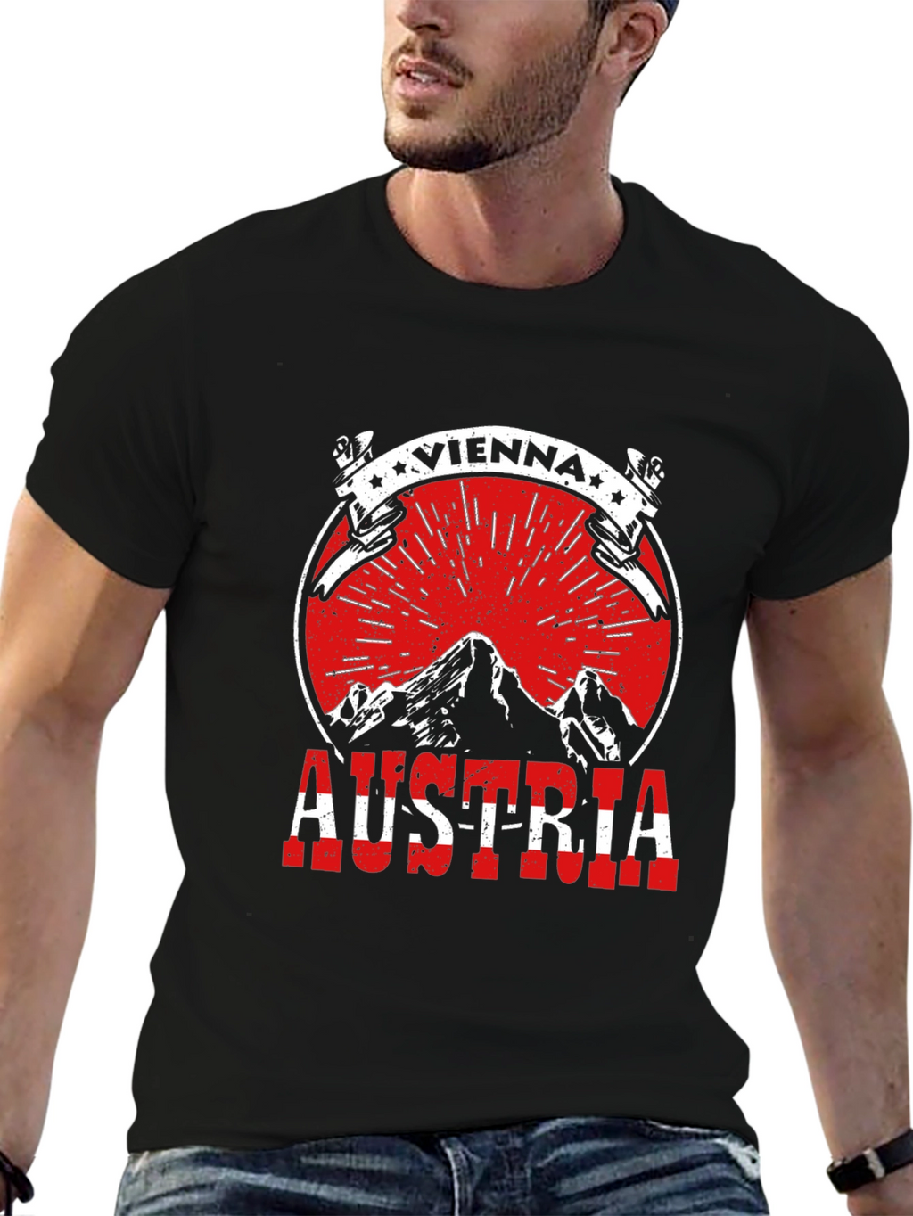 Vienna Austria Tee - Mountain Graphic T-Shirt