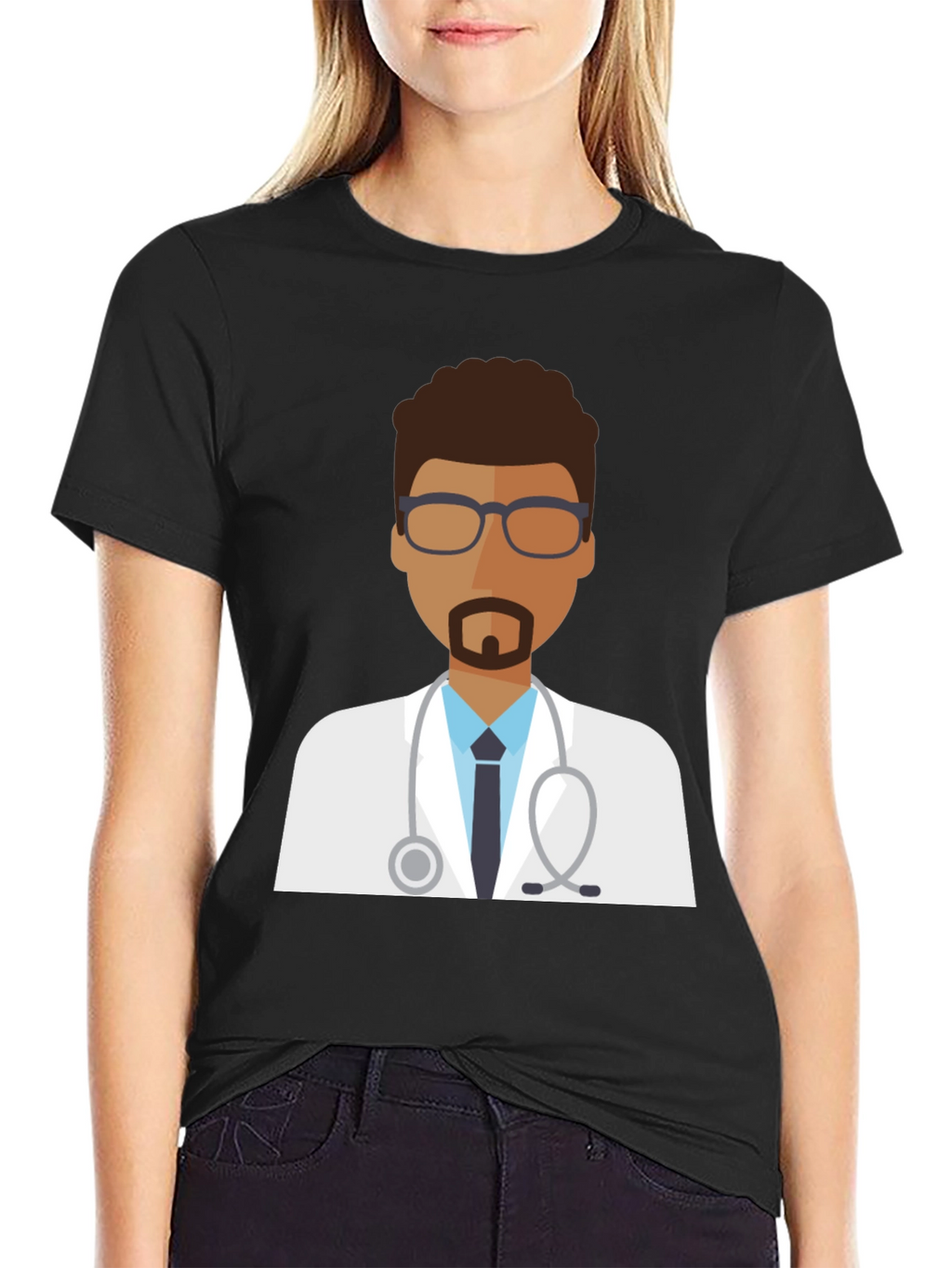 Doctor Graphic T-Shirt - Black