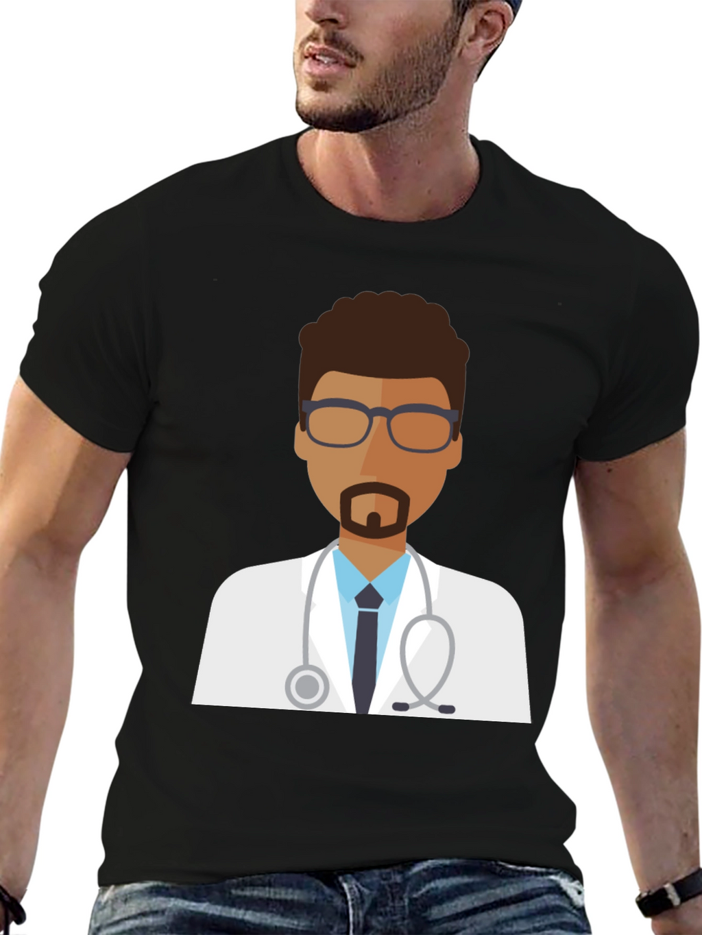 Doctor Graphic T-Shirt - Black