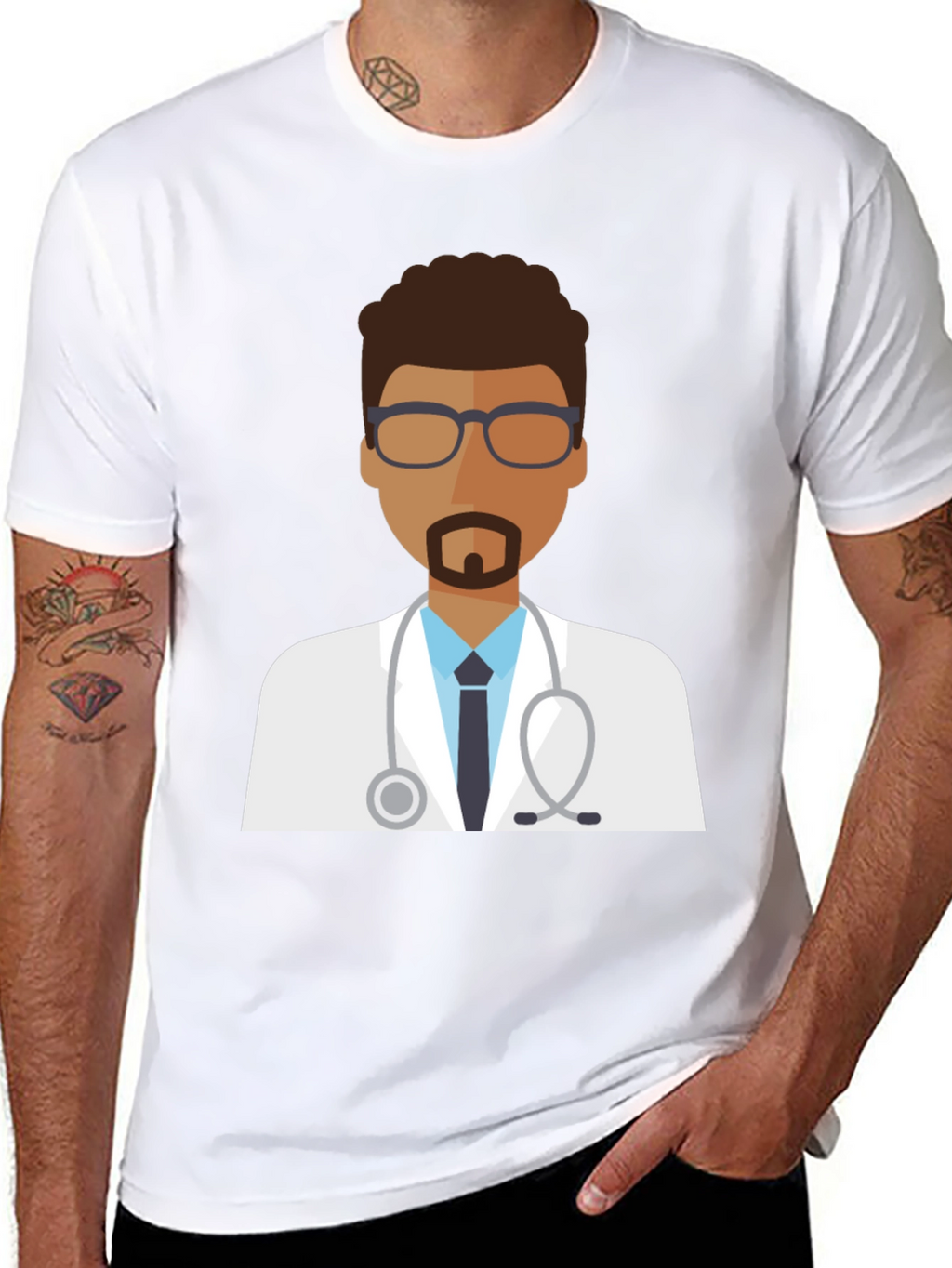 Doctor Graphic T-Shirt - Black