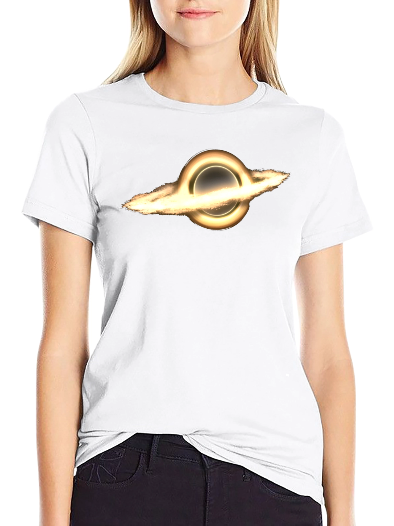 Black Hole Graphic T-Shirt - Stylish Space Tee