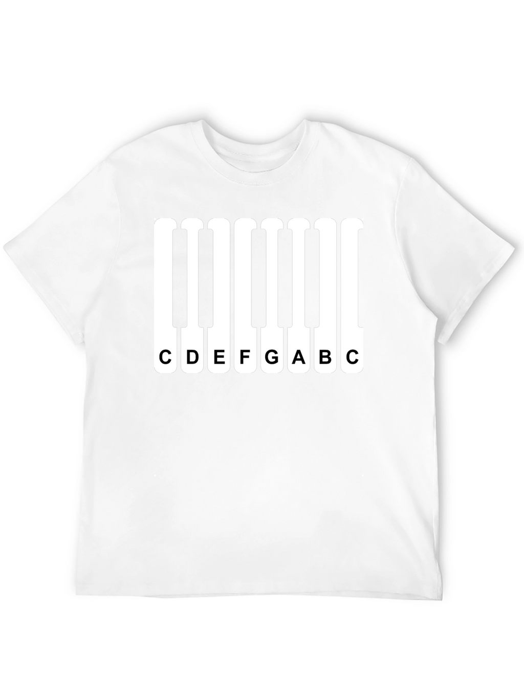 Piano Keys Music Notes Graphic T-Shirt