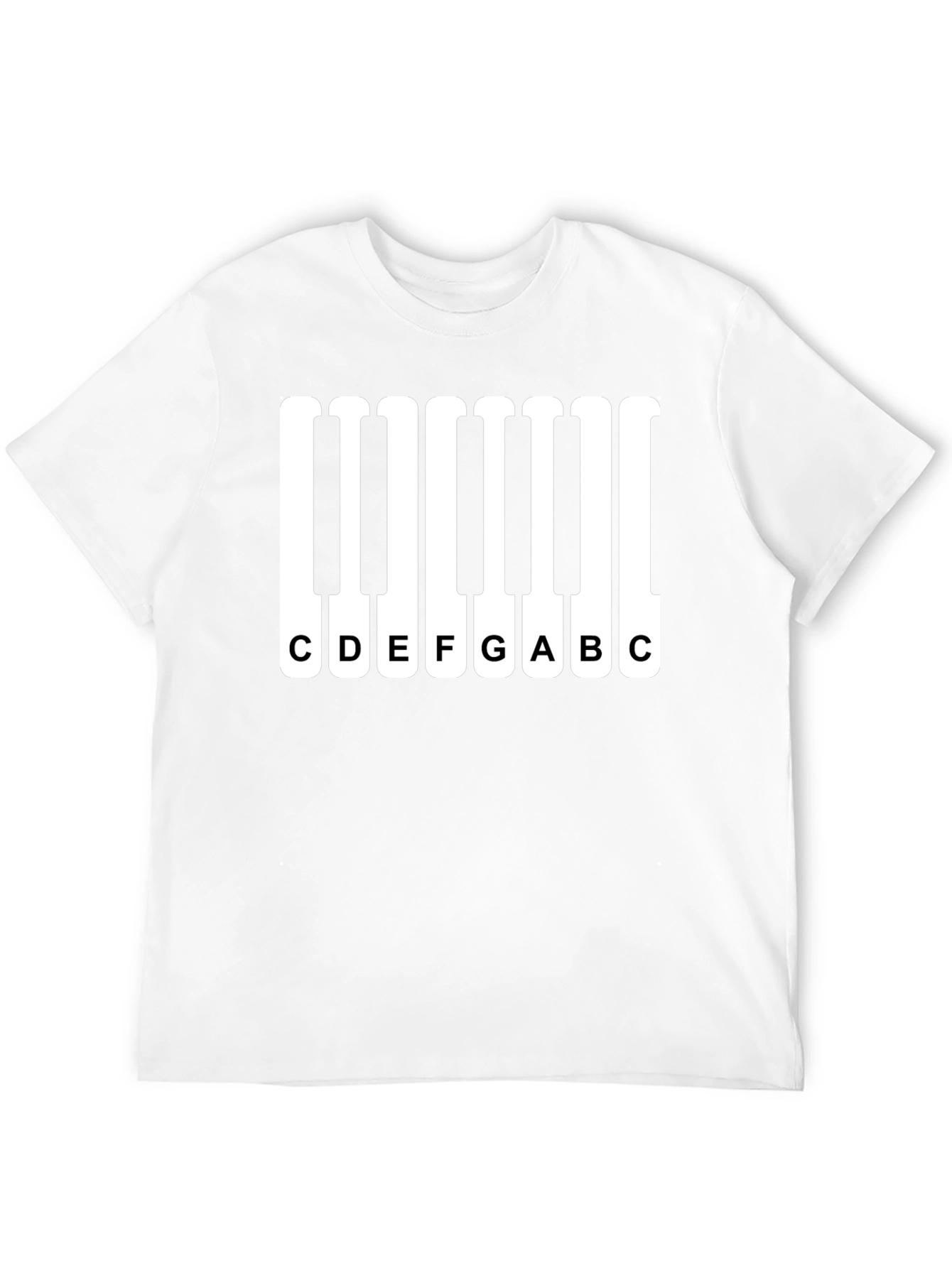 Piano Keys Music Notes Graphic T-Shirt
