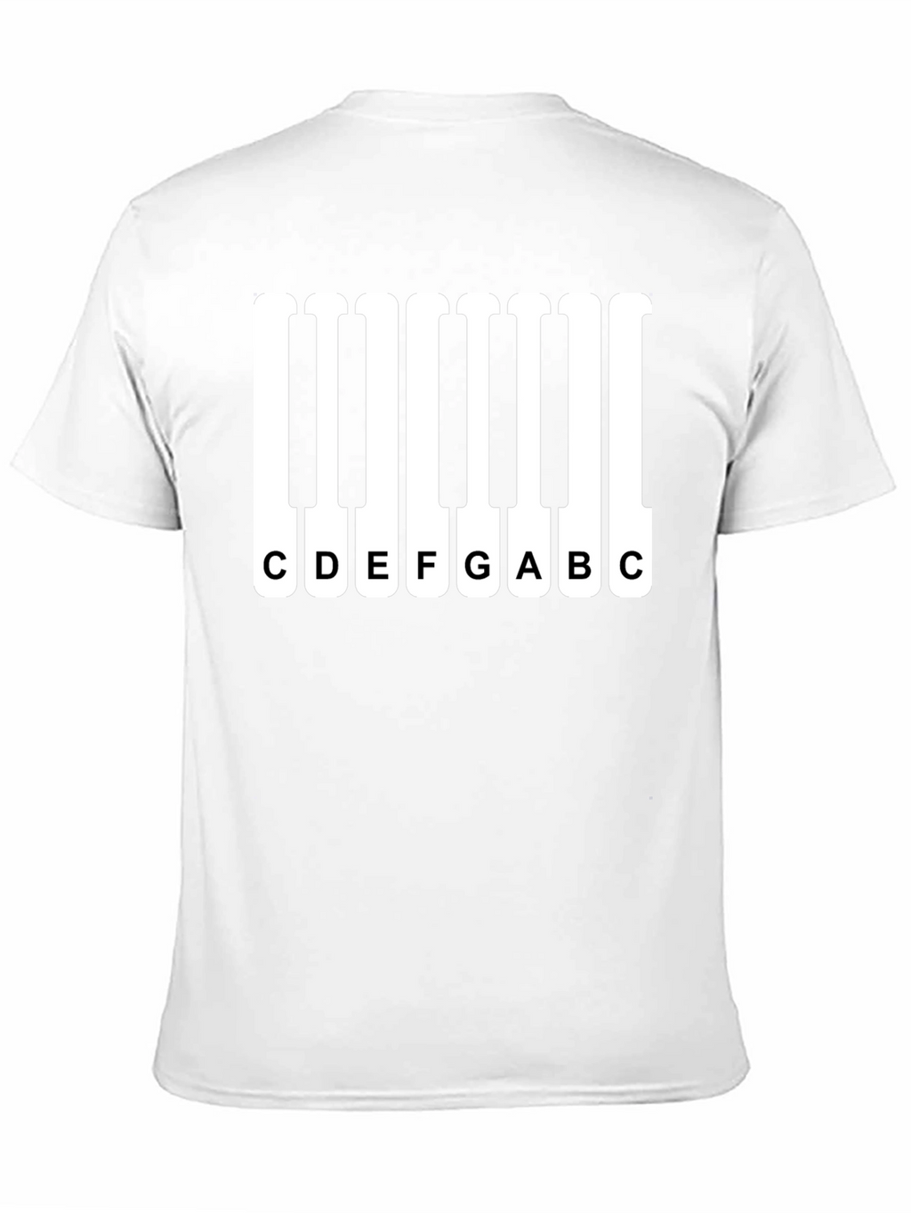 Piano Keys Music Notes Graphic T-Shirt