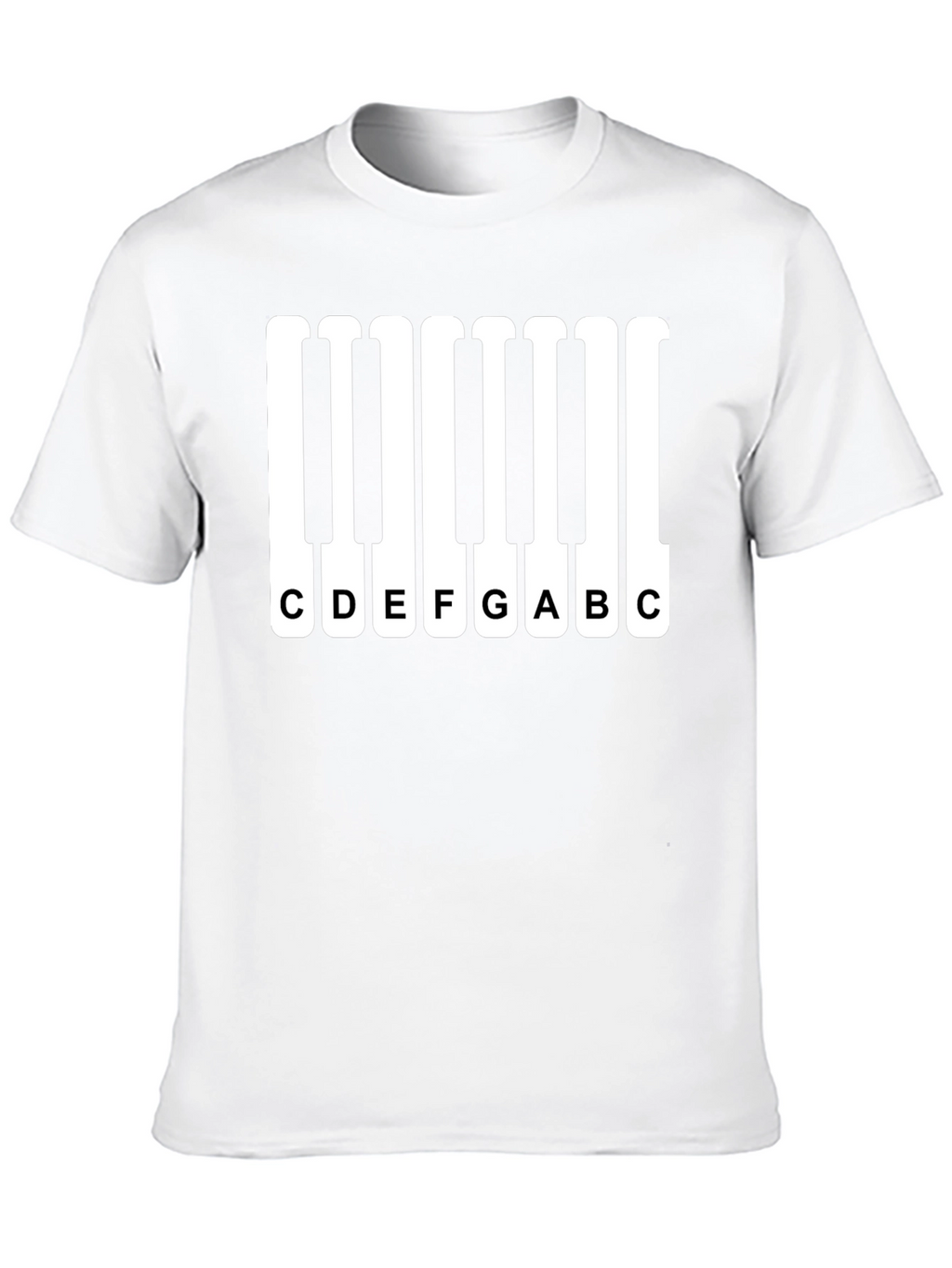 Piano Keys Music Notes Graphic T-Shirt