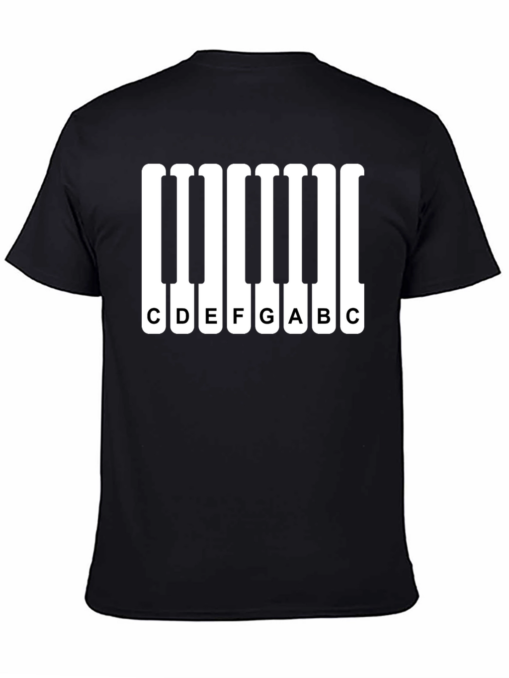 Piano Keys Music Notes Graphic T-Shirt