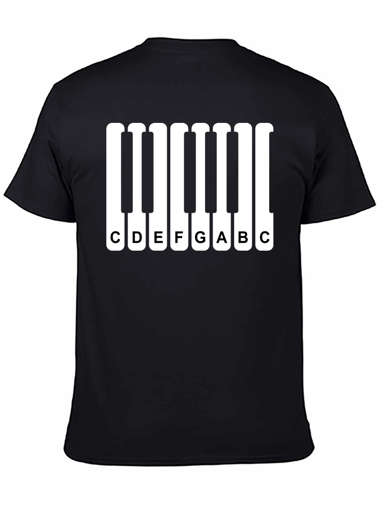 Piano Keys Music Notes Graphic T-Shirt