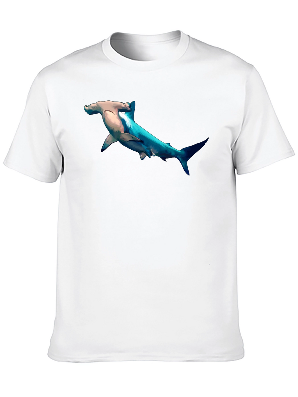 Hammerhead Shark Graphic Print T-Shirt