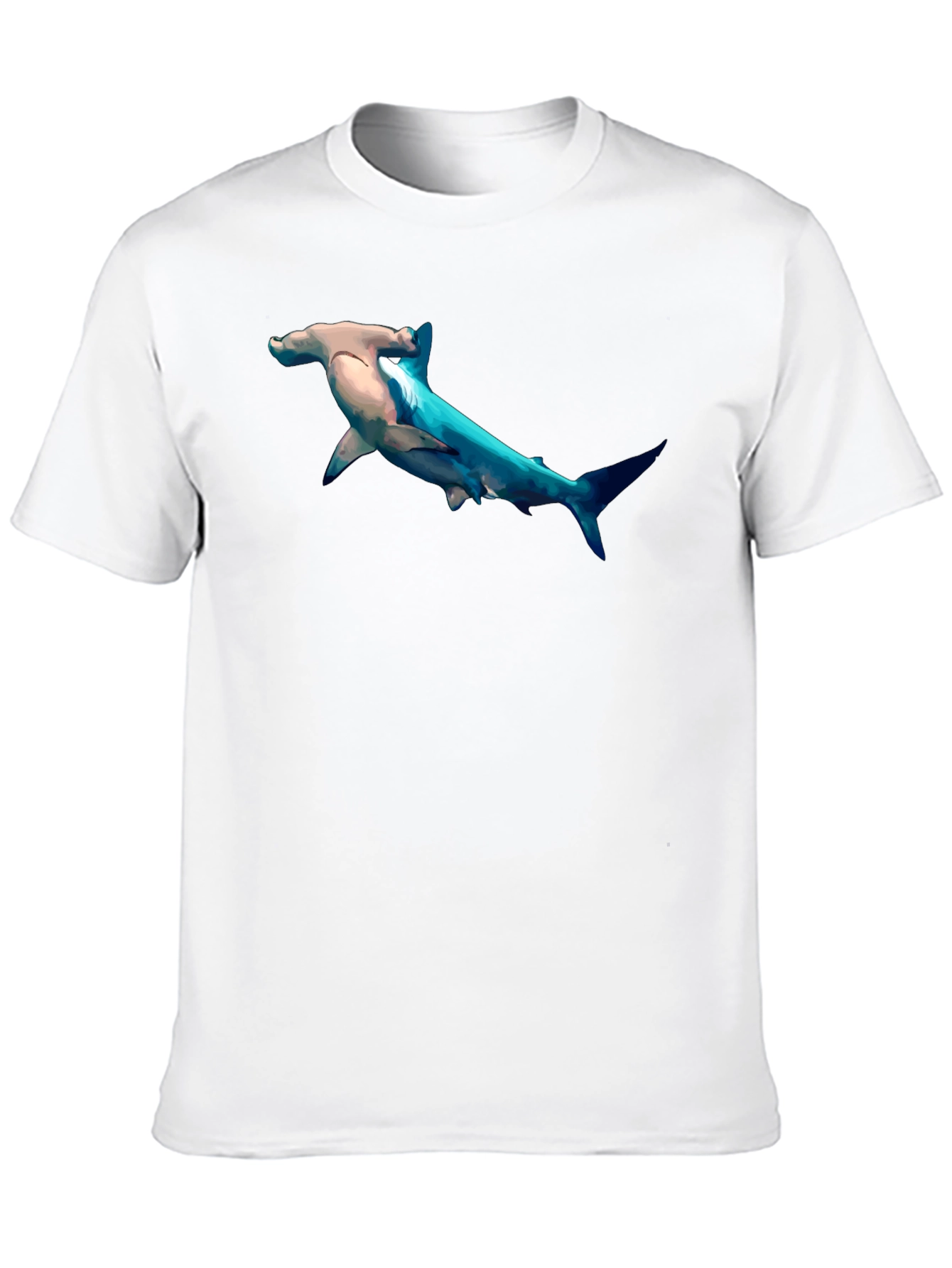 Hammerhead Shark Graphic Print T-Shirt