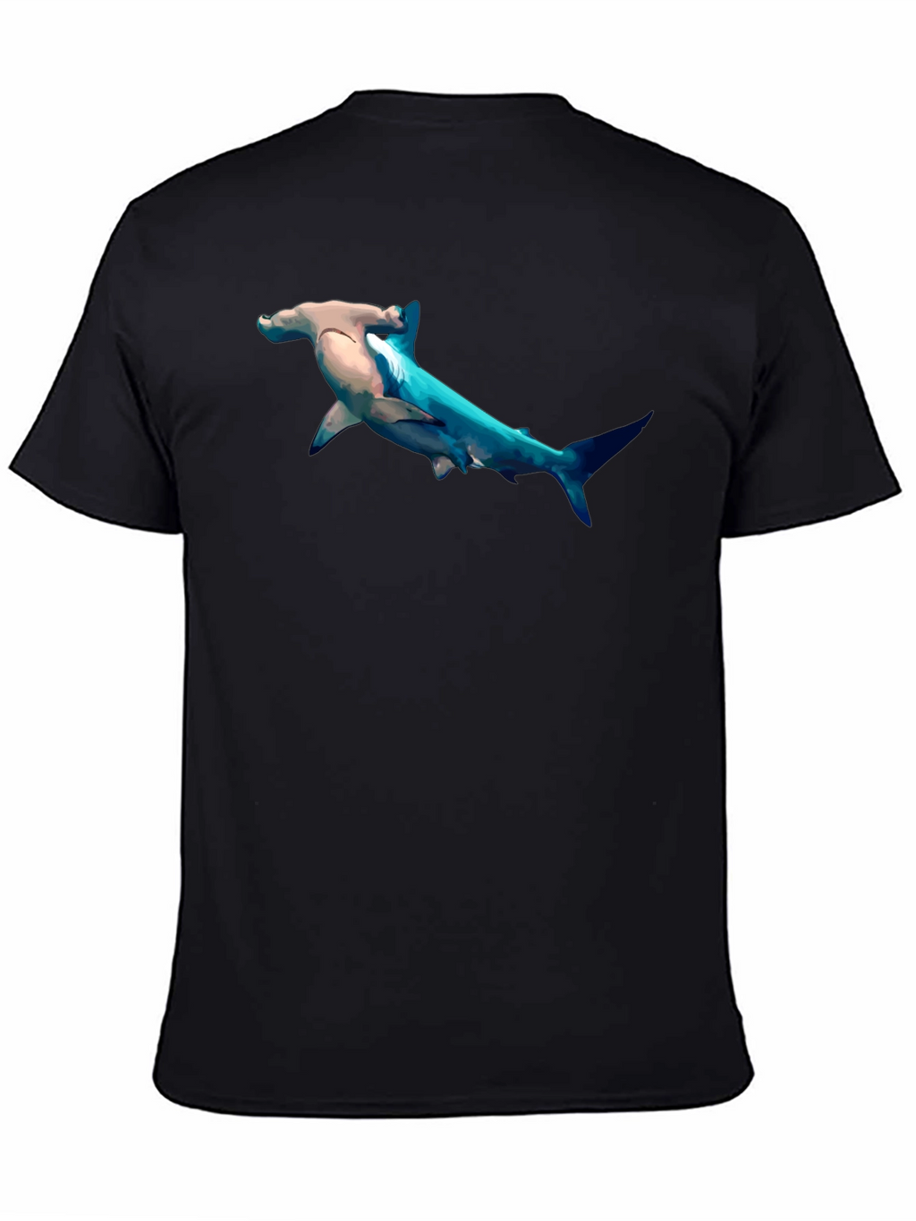 Hammerhead Shark Graphic Print T-Shirt