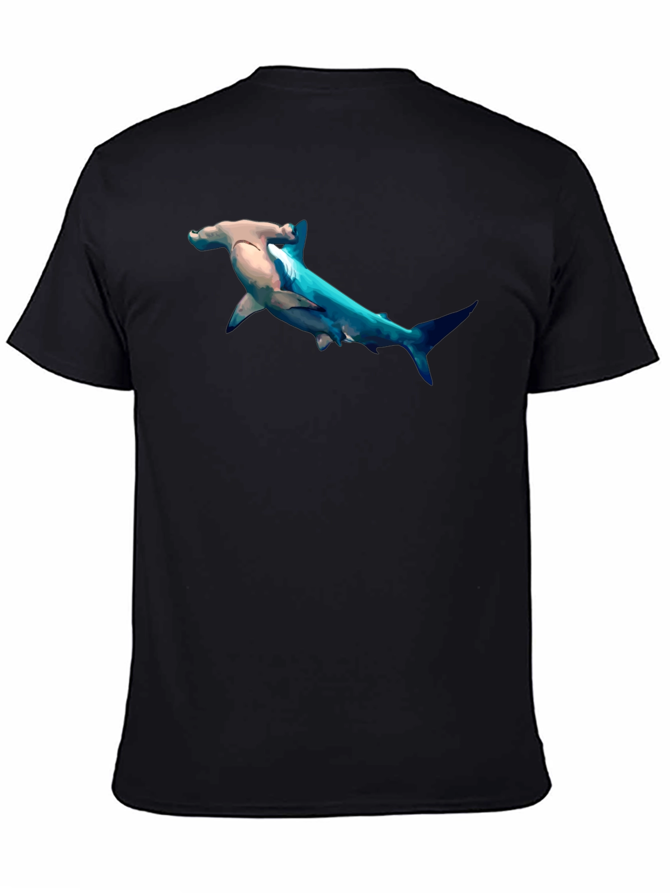 Hammerhead Shark Graphic Print T-Shirt