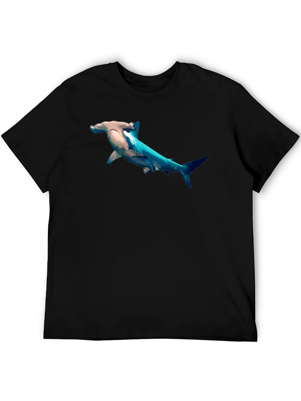 Hammerhead Shark Graphic Print T-Shirt