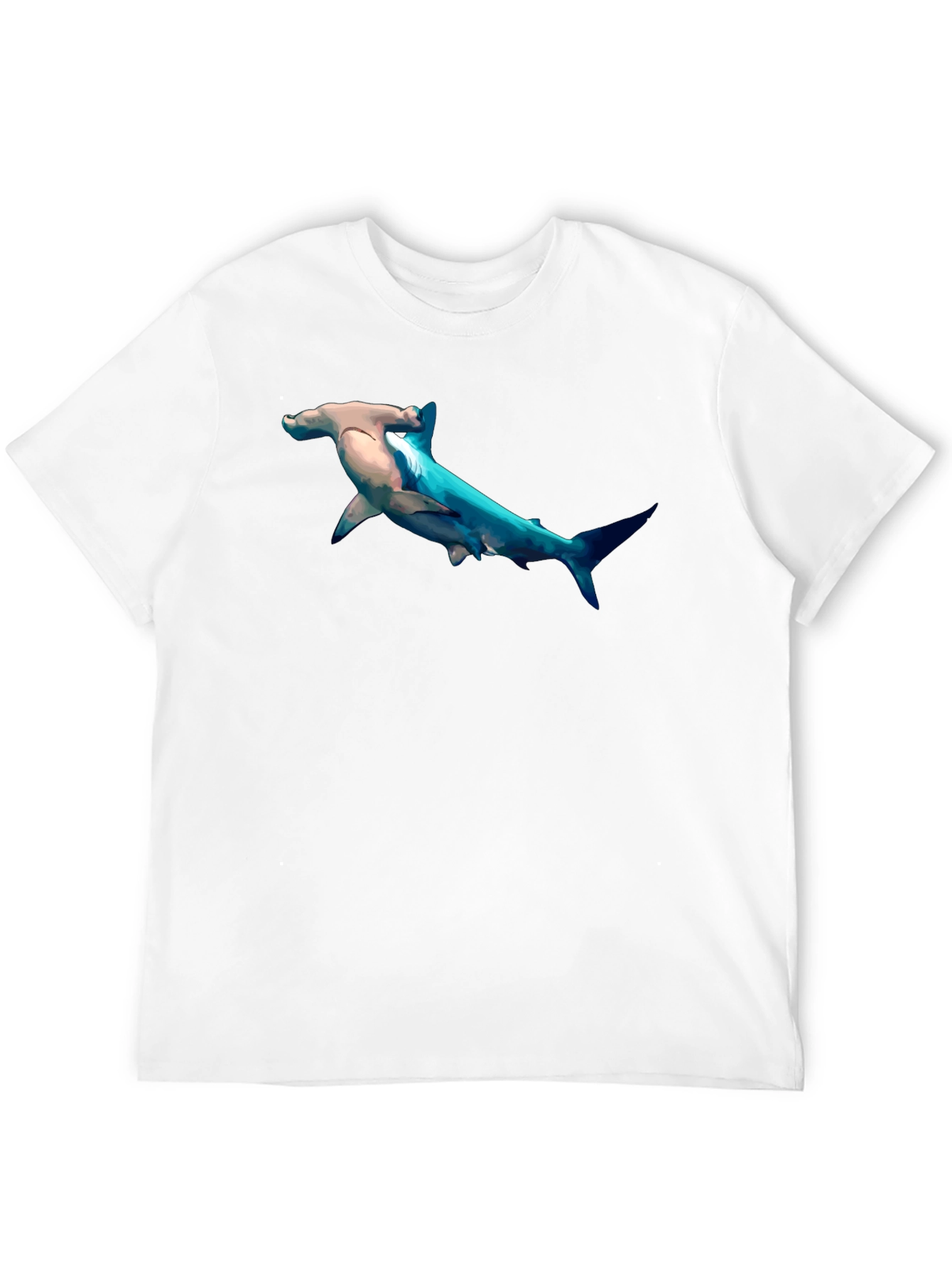 Hammerhead Shark Graphic Print T-Shirt