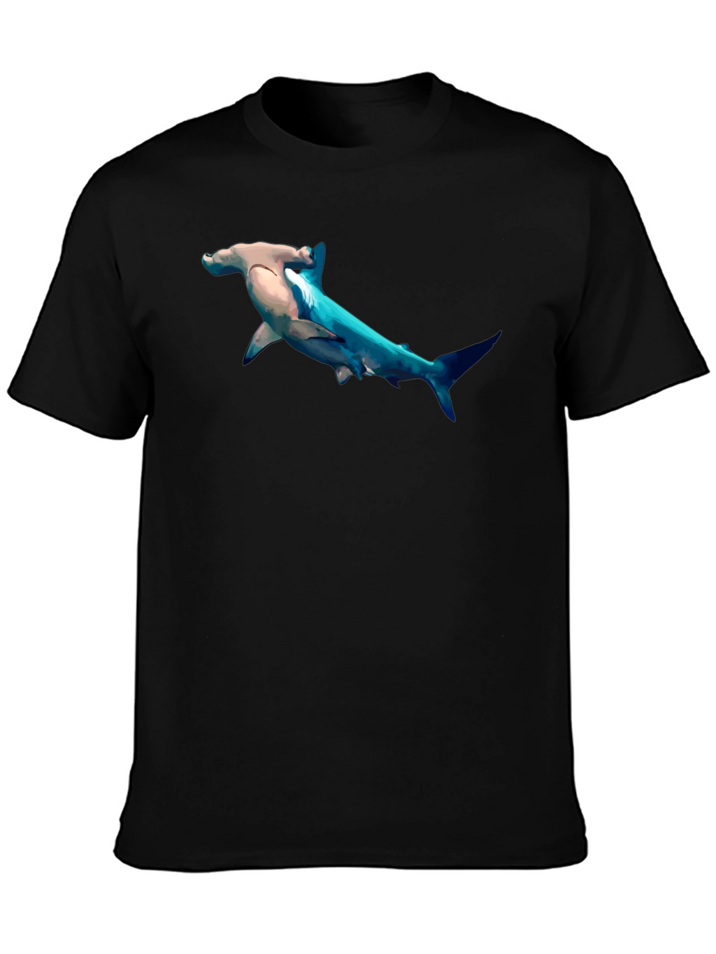Hammerhead Shark Graphic Print T-Shirt