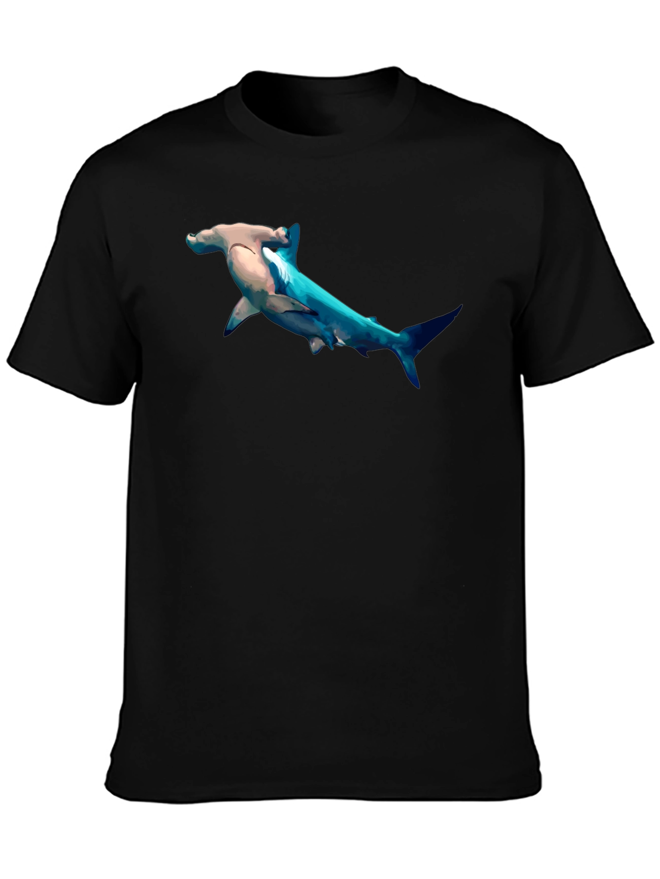 Hammerhead Shark Graphic Print T-Shirt