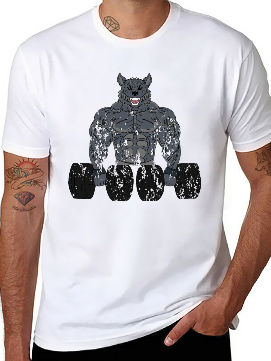 Wolf Gym Beast T-Shirt - Bodybuilding Motivation